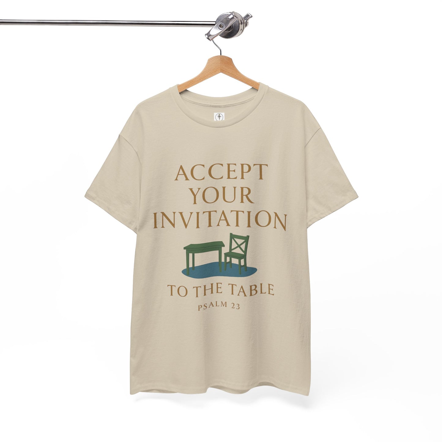 Inviting Psalm 23 Unisex Heavy Cotton Tee