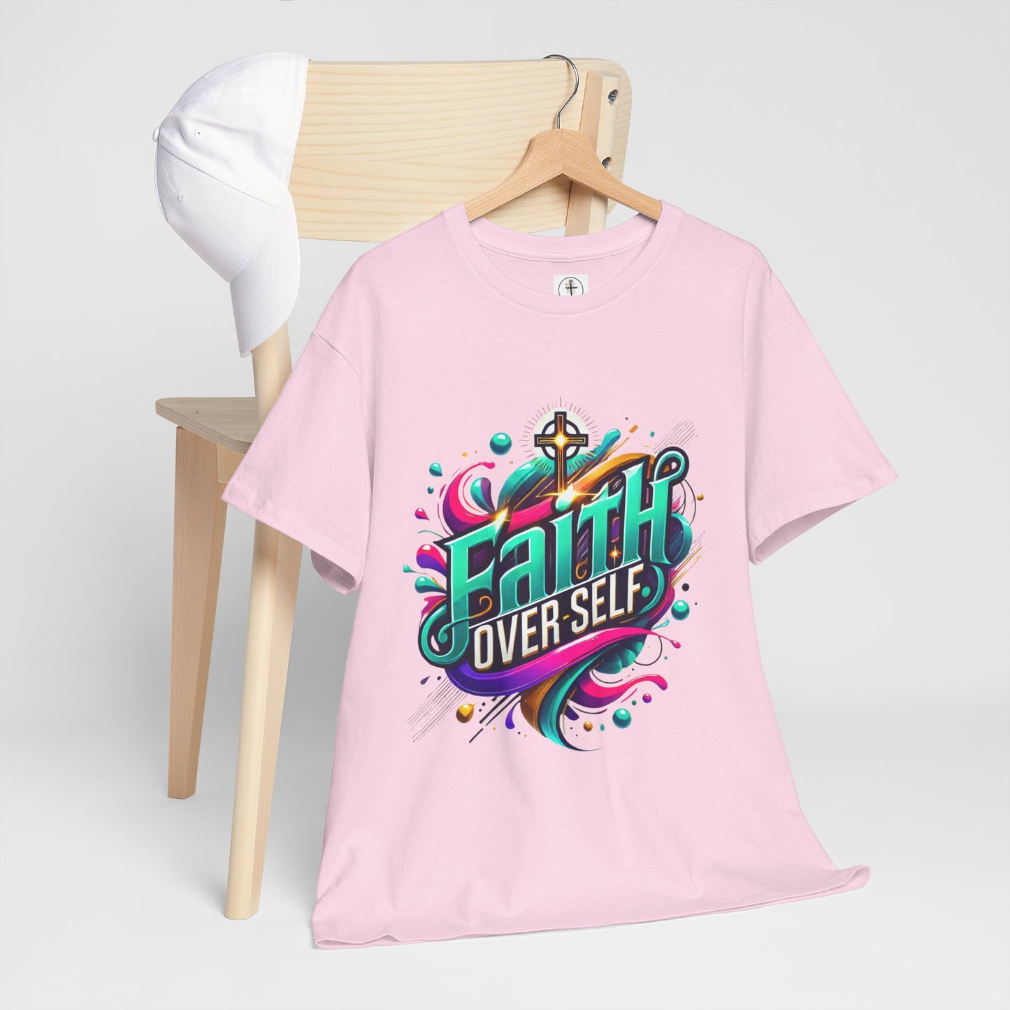Faith Over Self T-Shirt — Inspirational Christian Tee