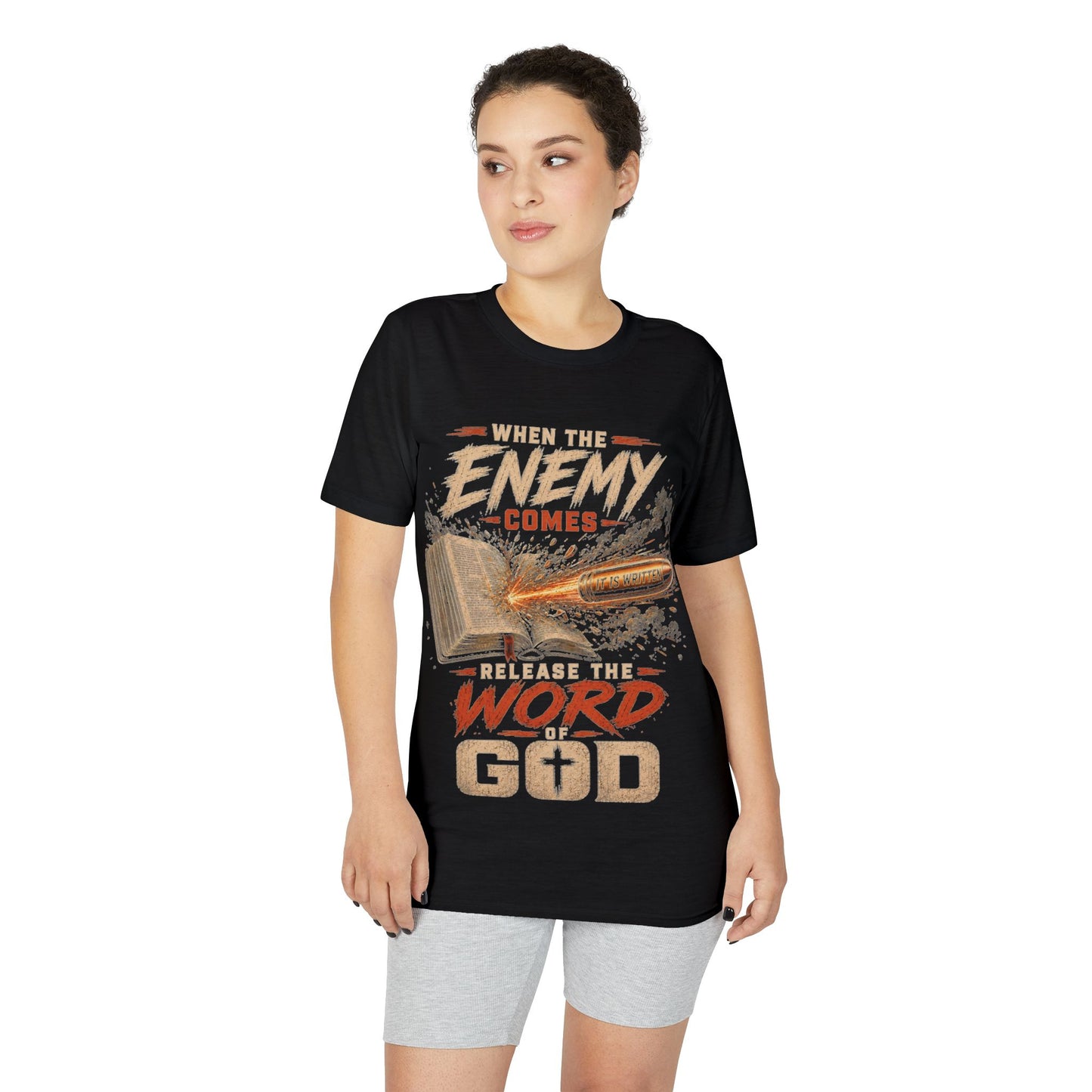 Christian T-Shirt — 'Sword of the Word of God' Bible Verse Graphic Tee