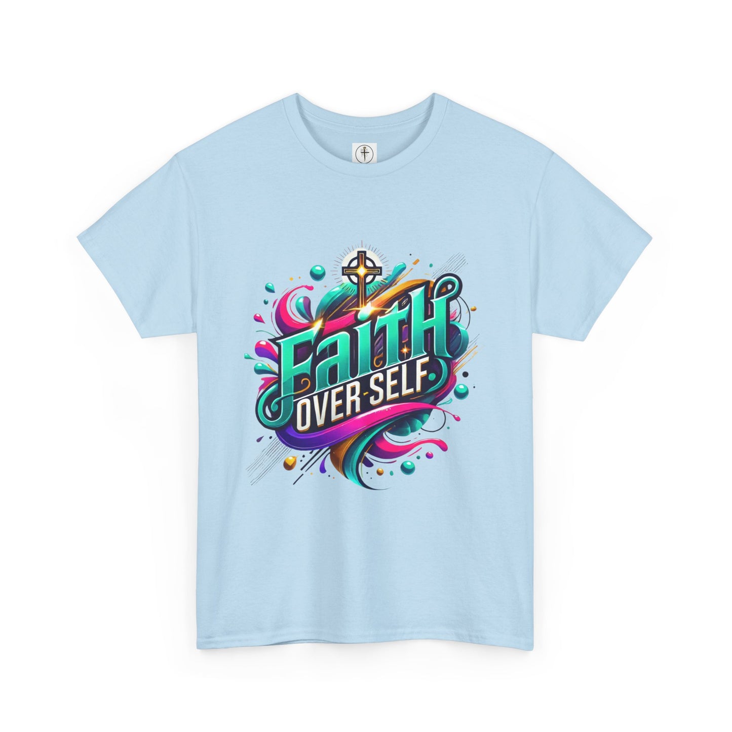 Faith Over Self T-Shirt — Inspirational Christian Tee