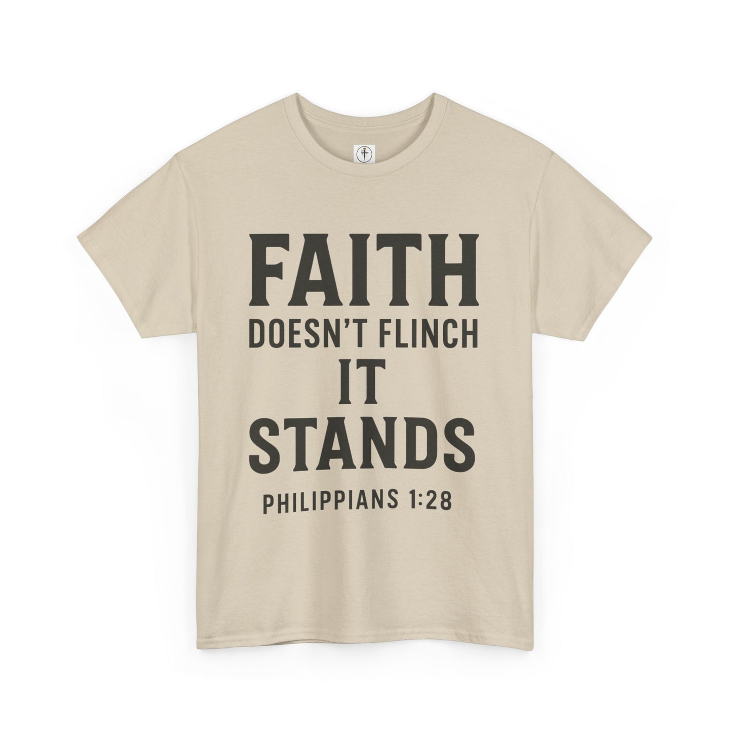 Faith Doesn't Flinch Unisex Heavy Cotton Tee