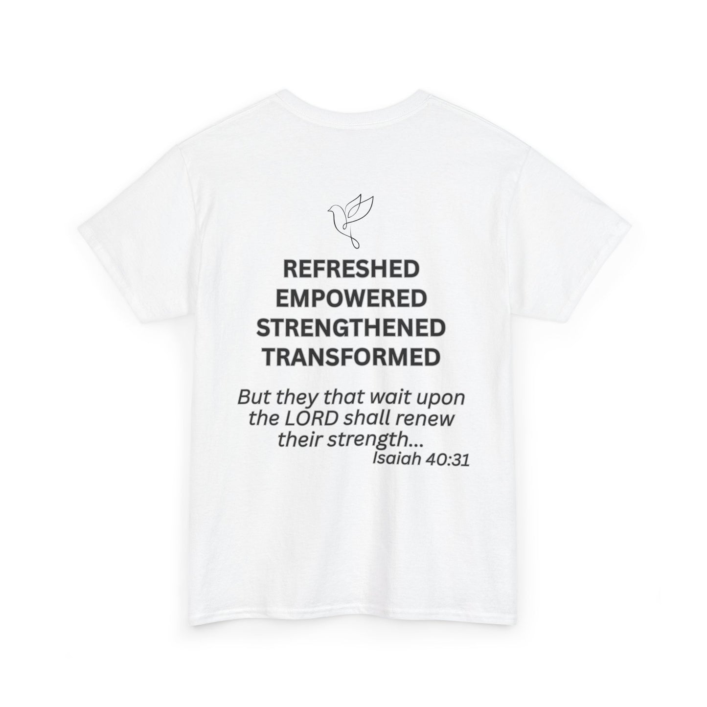 Rest & Renew T-Shirt | Christian Inspirational Apparel, Faith-Based Gift, Relaxed Cotton Tee, Motivational Graphic Tee, [...]
