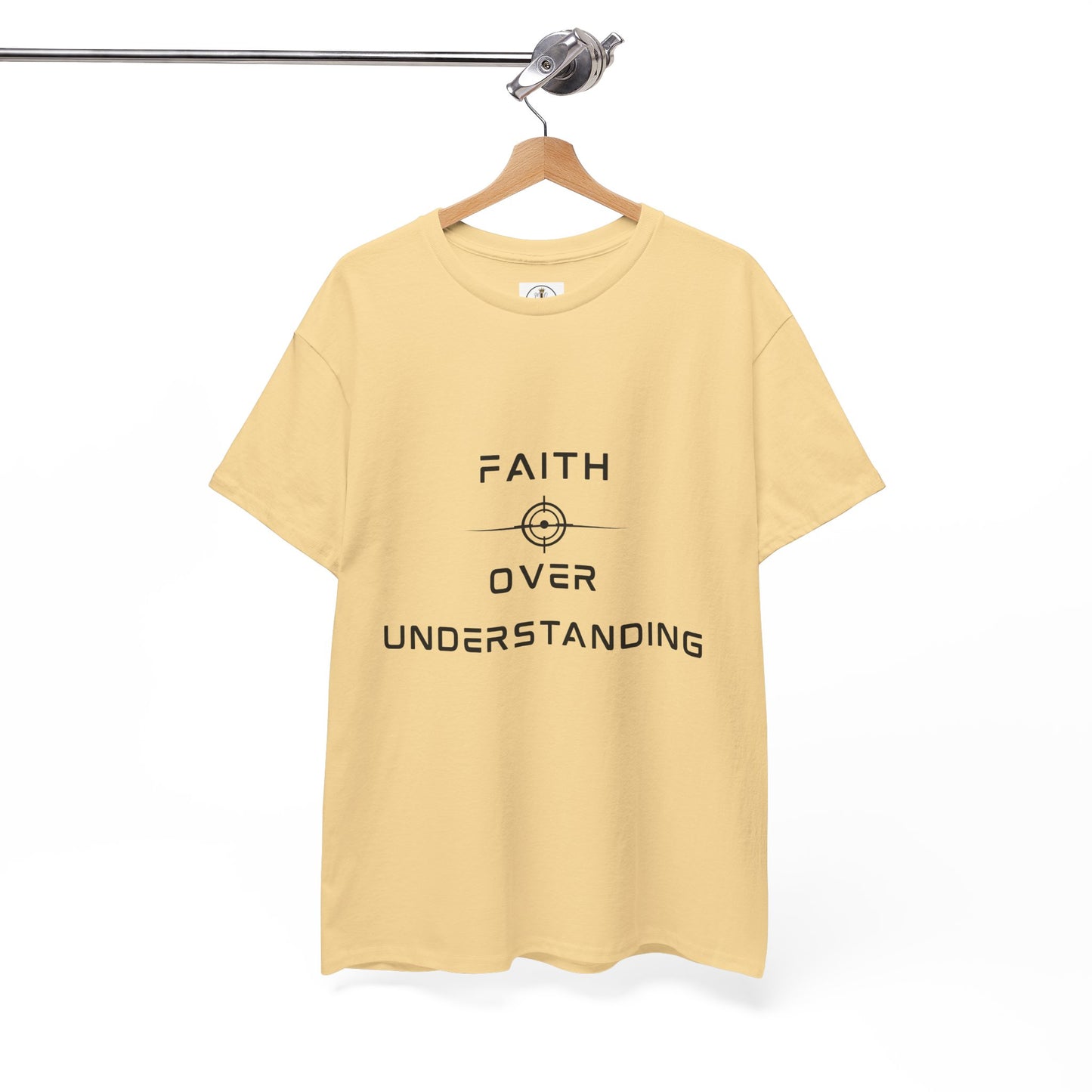 Faith Over Understanding Unisex Heavy Cotton Tee – Inspirational Christian T-Shirt