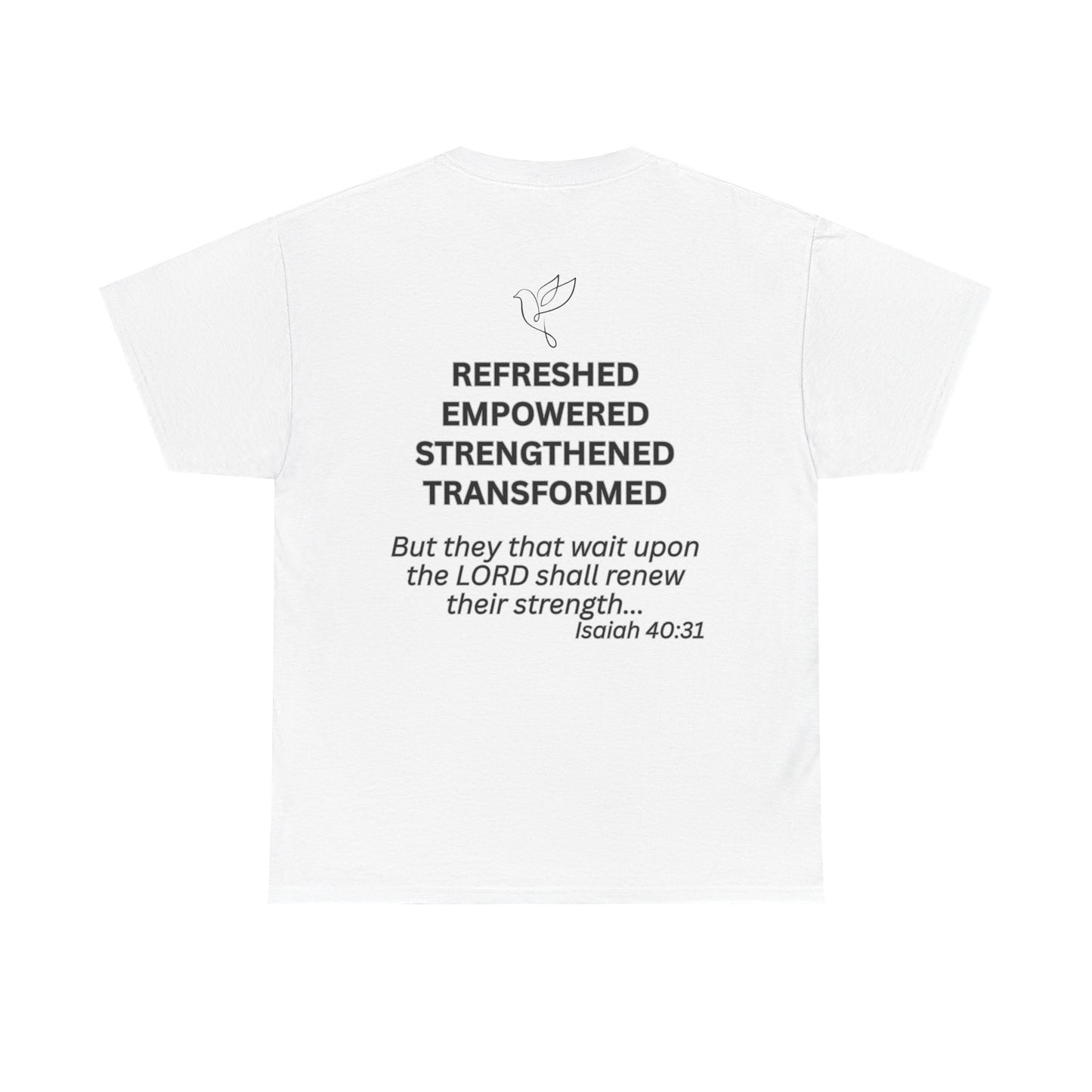 Rest & Renew T-Shirt | Christian Inspirational Apparel, Faith-Based Gift, Relaxed Cotton Tee, Motivational Graphic Tee, [...]