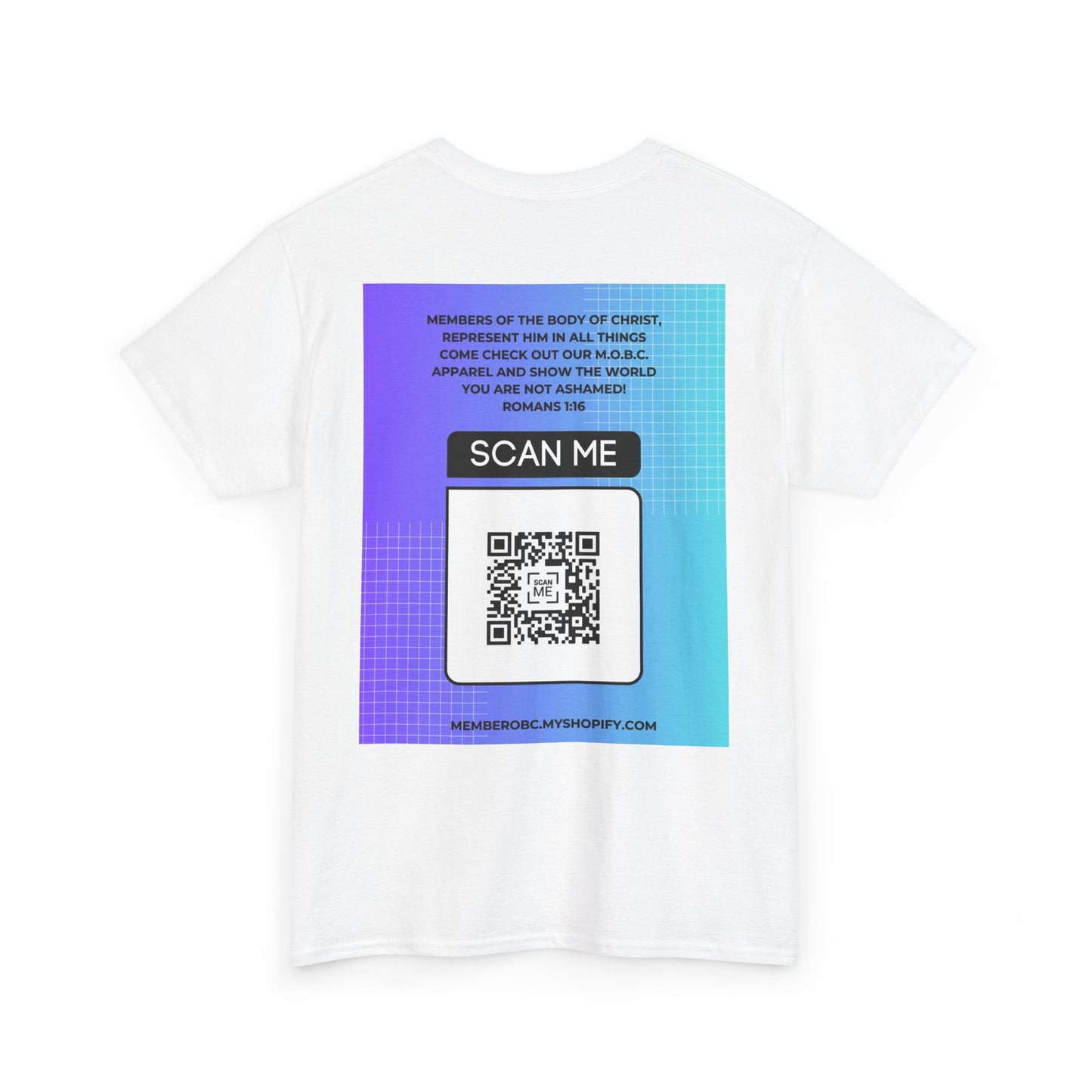 Inspirational Unisex Heavy Cotton Tee - Faith Cross Design