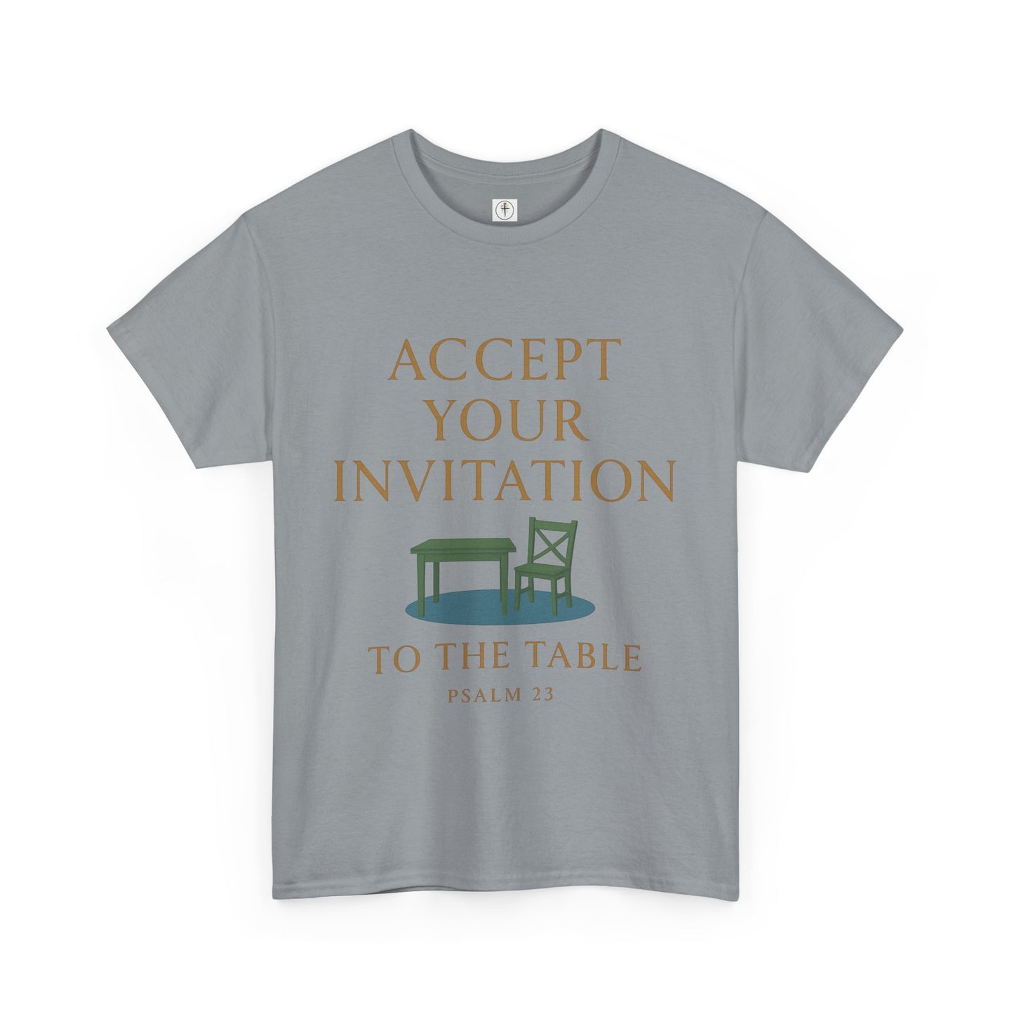 Inviting Psalm 23 Unisex Heavy Cotton Tee