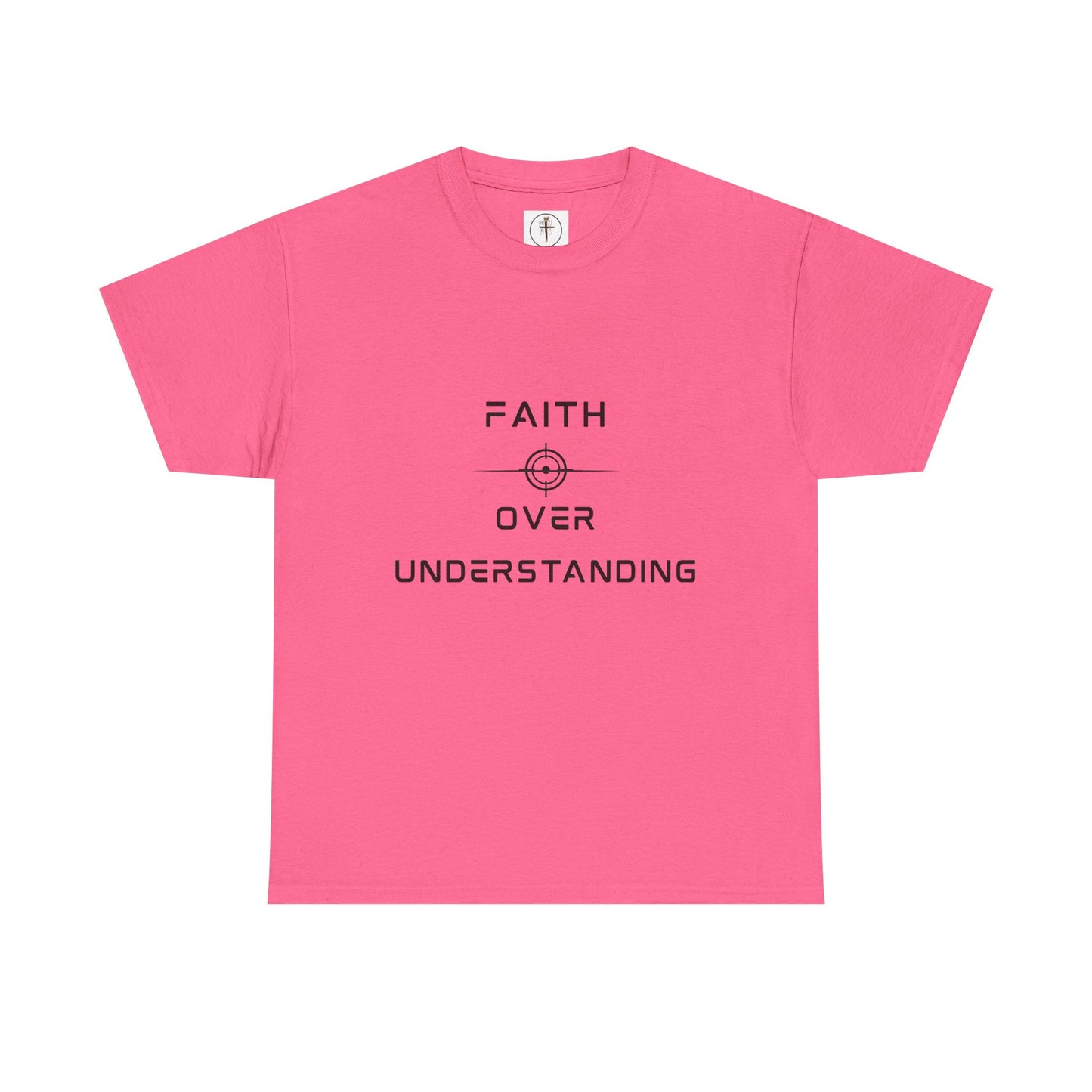 Faith Over Understanding Unisex Heavy Cotton Tee – Inspirational Christian T-Shirt