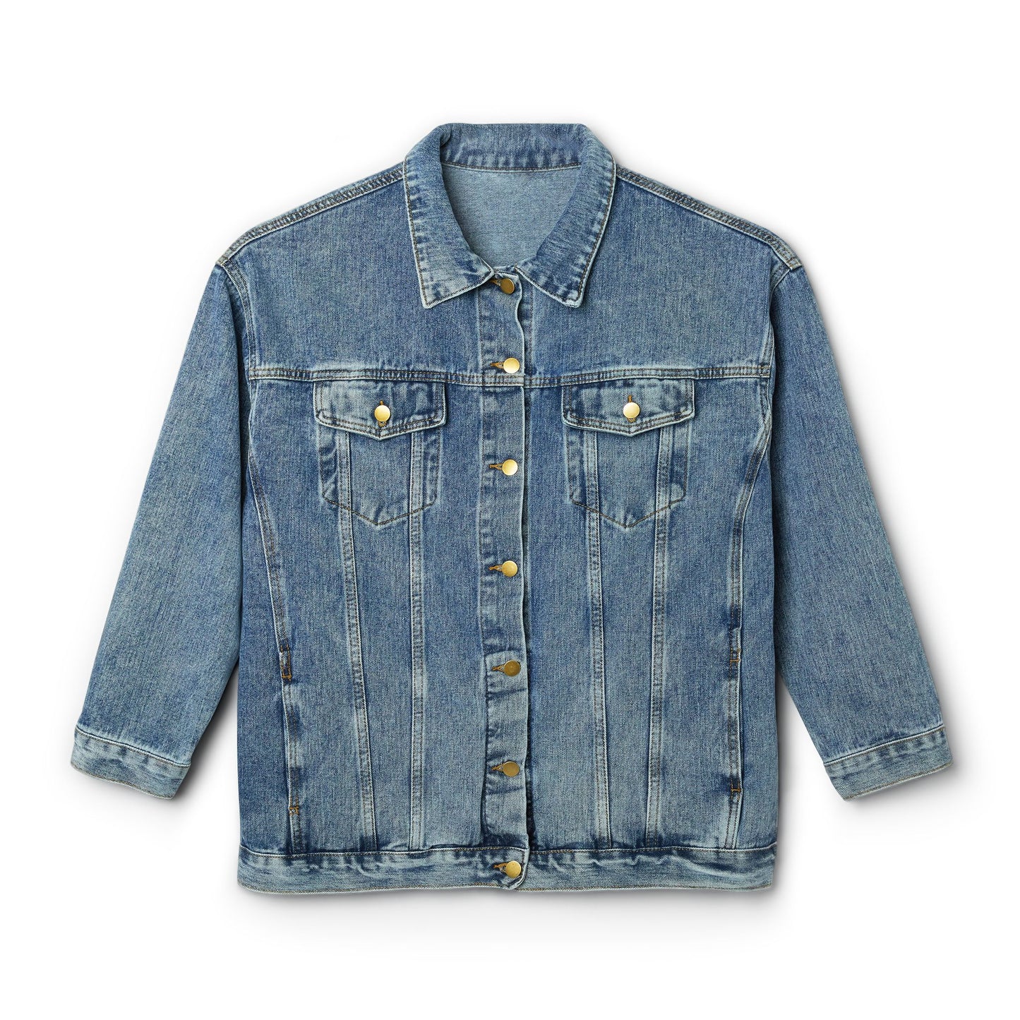 Faith Over Self Denim Jacket