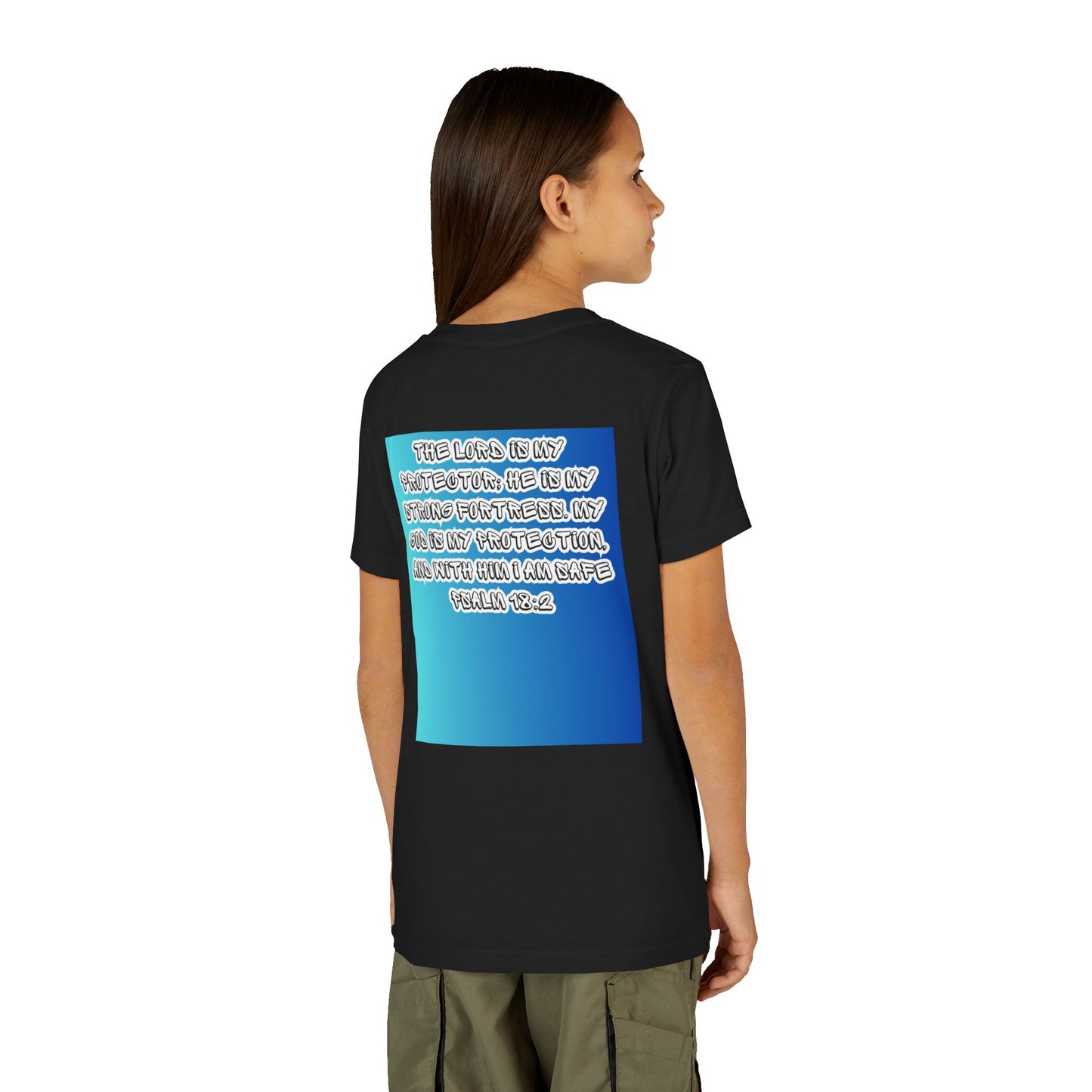 Youth Inspirational Lion Tee - Faith & Strength Design