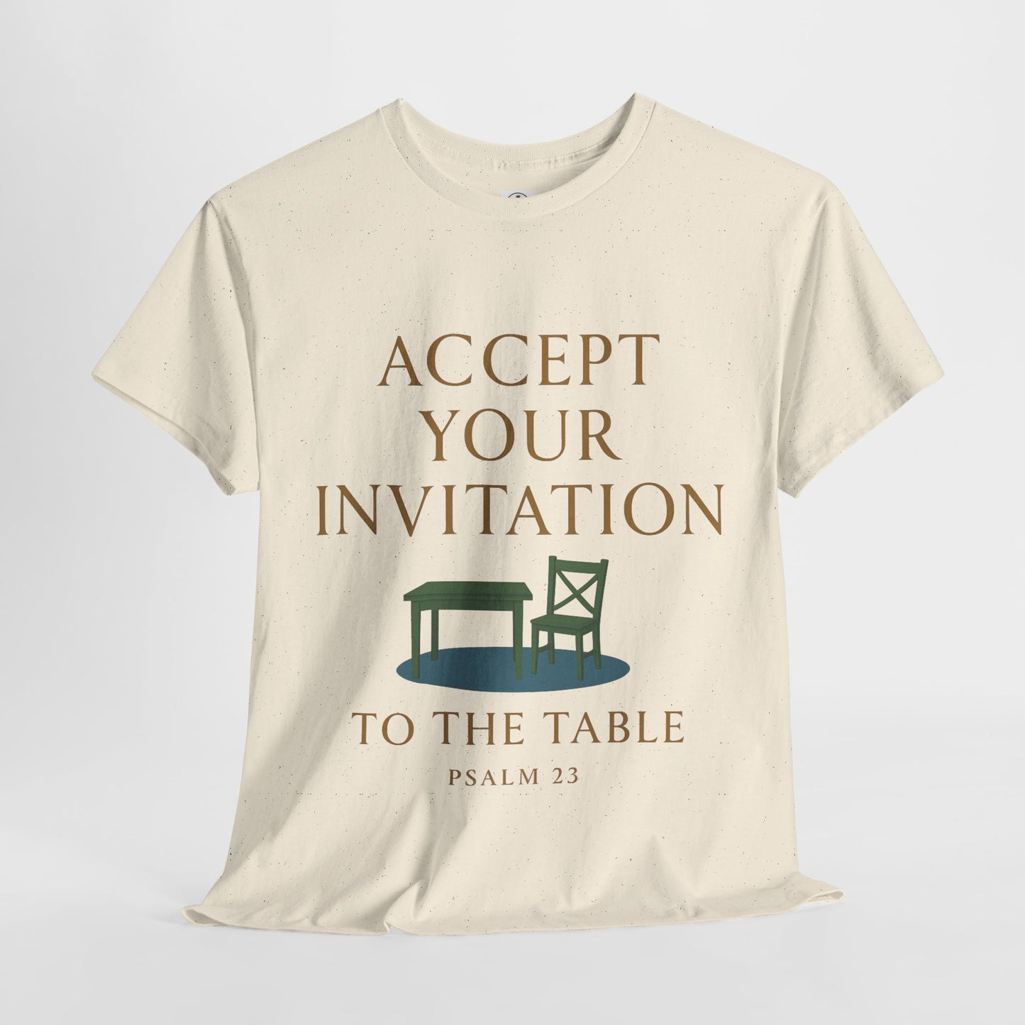 Inviting Psalm 23 Unisex Heavy Cotton Tee
