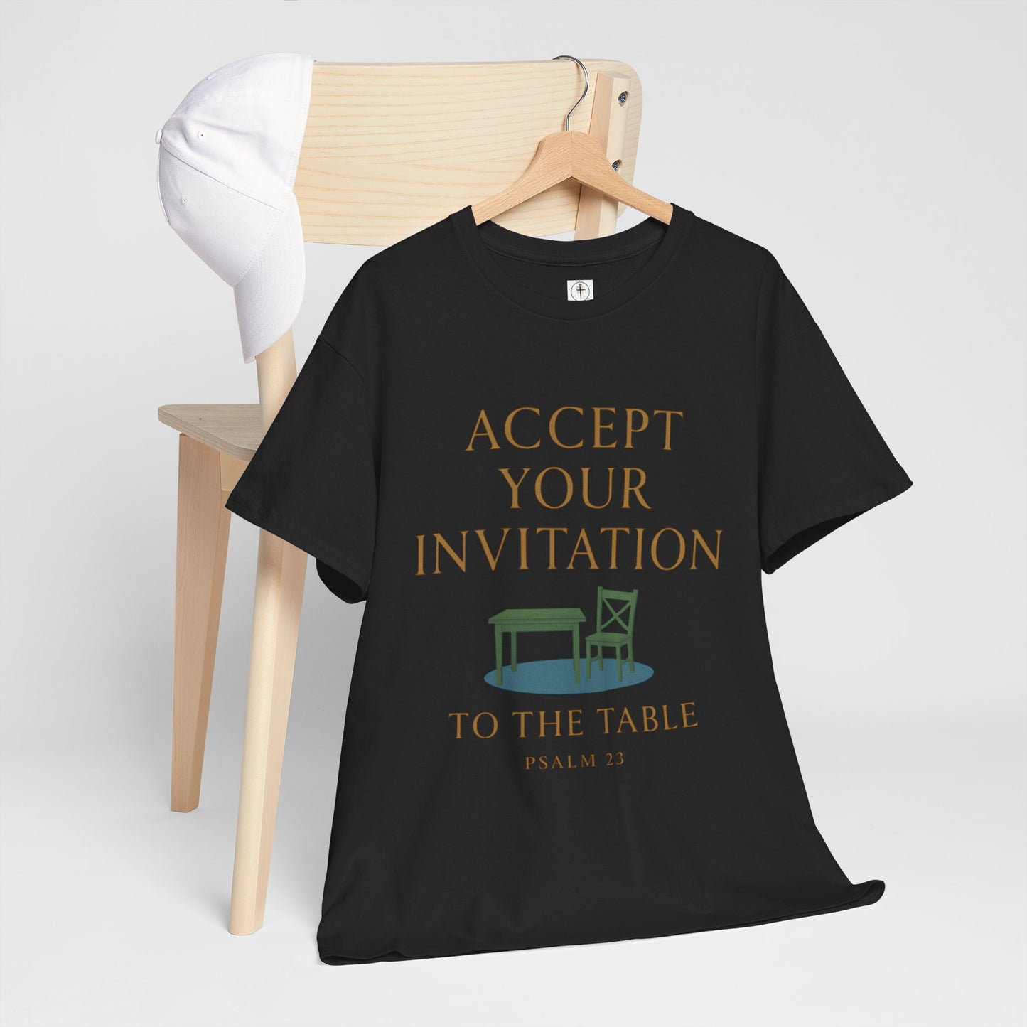 Inviting Psalm 23 Unisex Heavy Cotton Tee