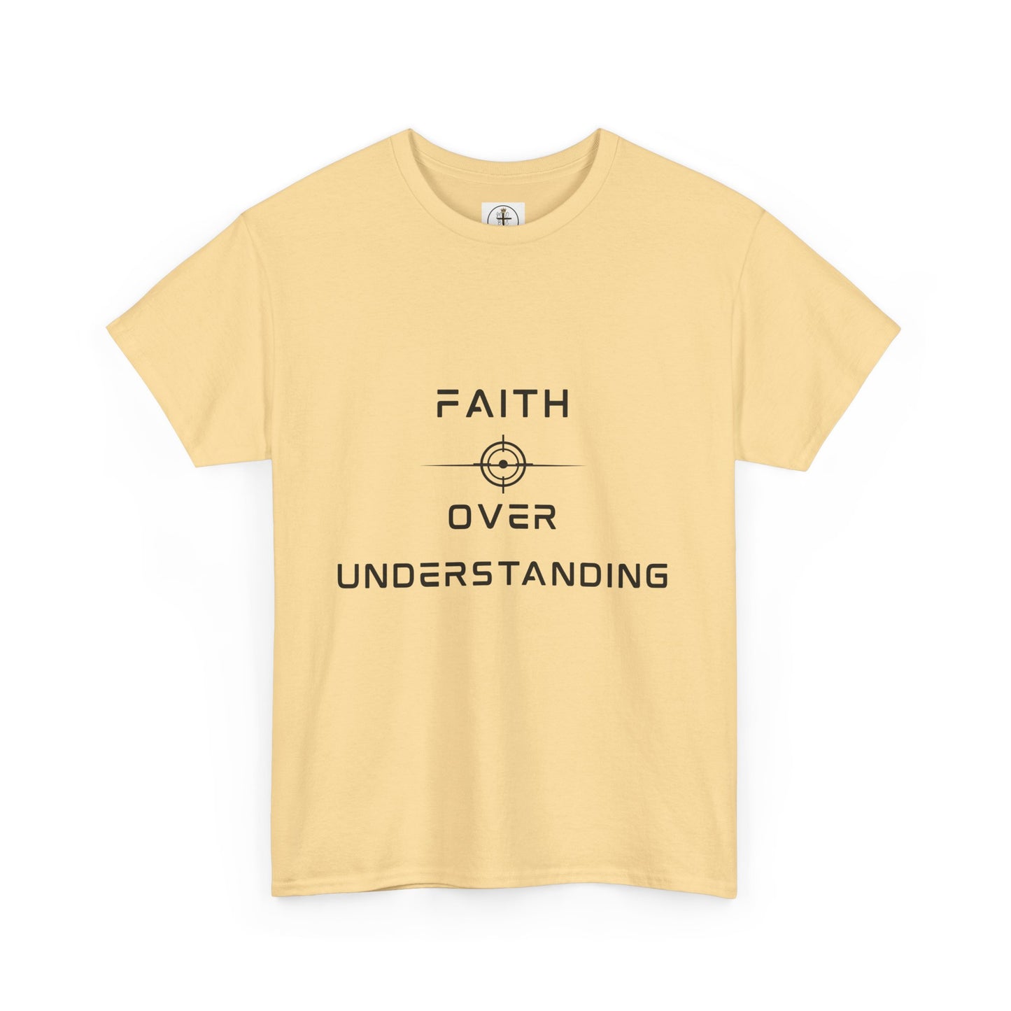Faith Over Understanding Unisex Heavy Cotton Tee – Inspirational Christian T-Shirt