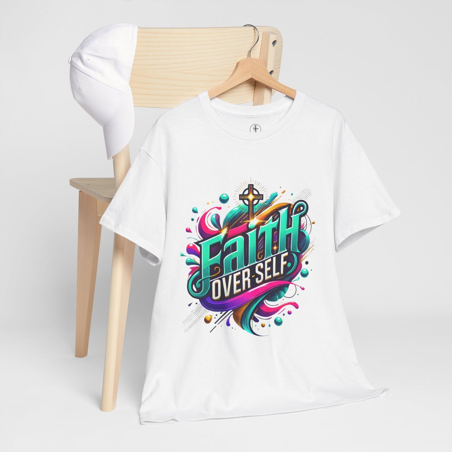Faith Over Self T-Shirt — Inspirational Christian Tee