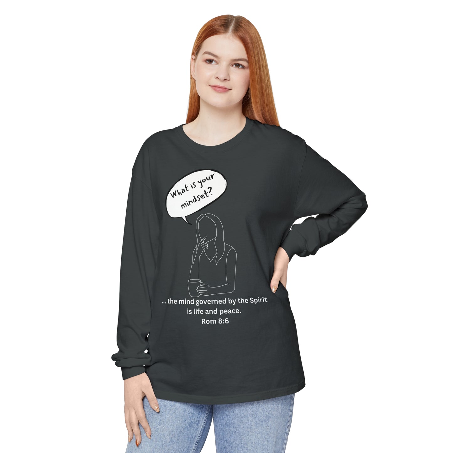 Unisex Garment-dyed Long Sleeve T-Shirt