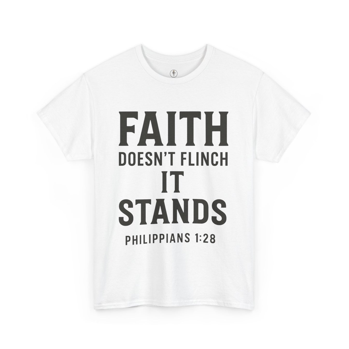Faith Doesn't Flinch Unisex Heavy Cotton Tee