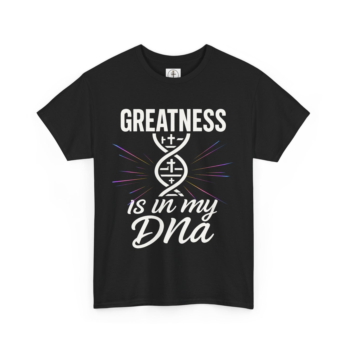 Greatness is in My DNA Unisex Heavy Cotton Tee – Faith-Inspired T-Shirt for Daily Wear