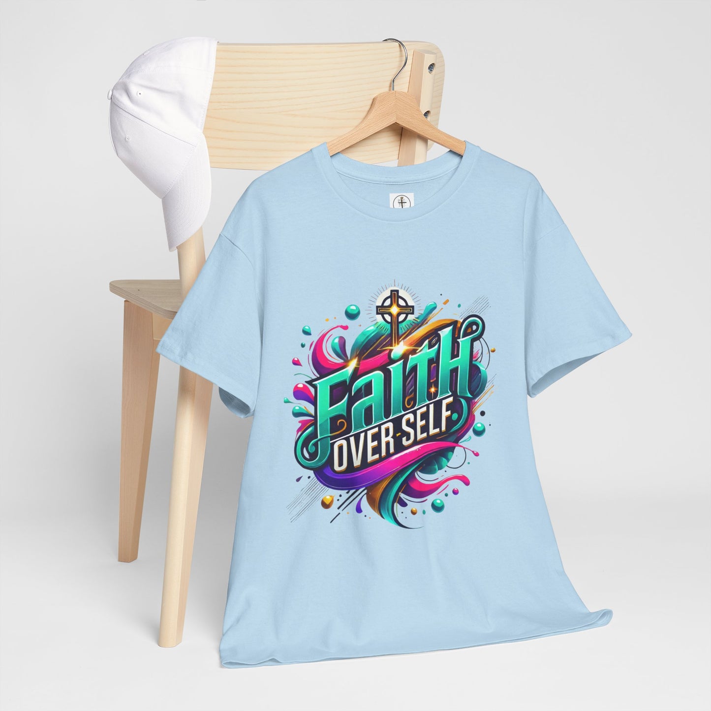 Faith Over Self T-Shirt — Inspirational Christian Tee