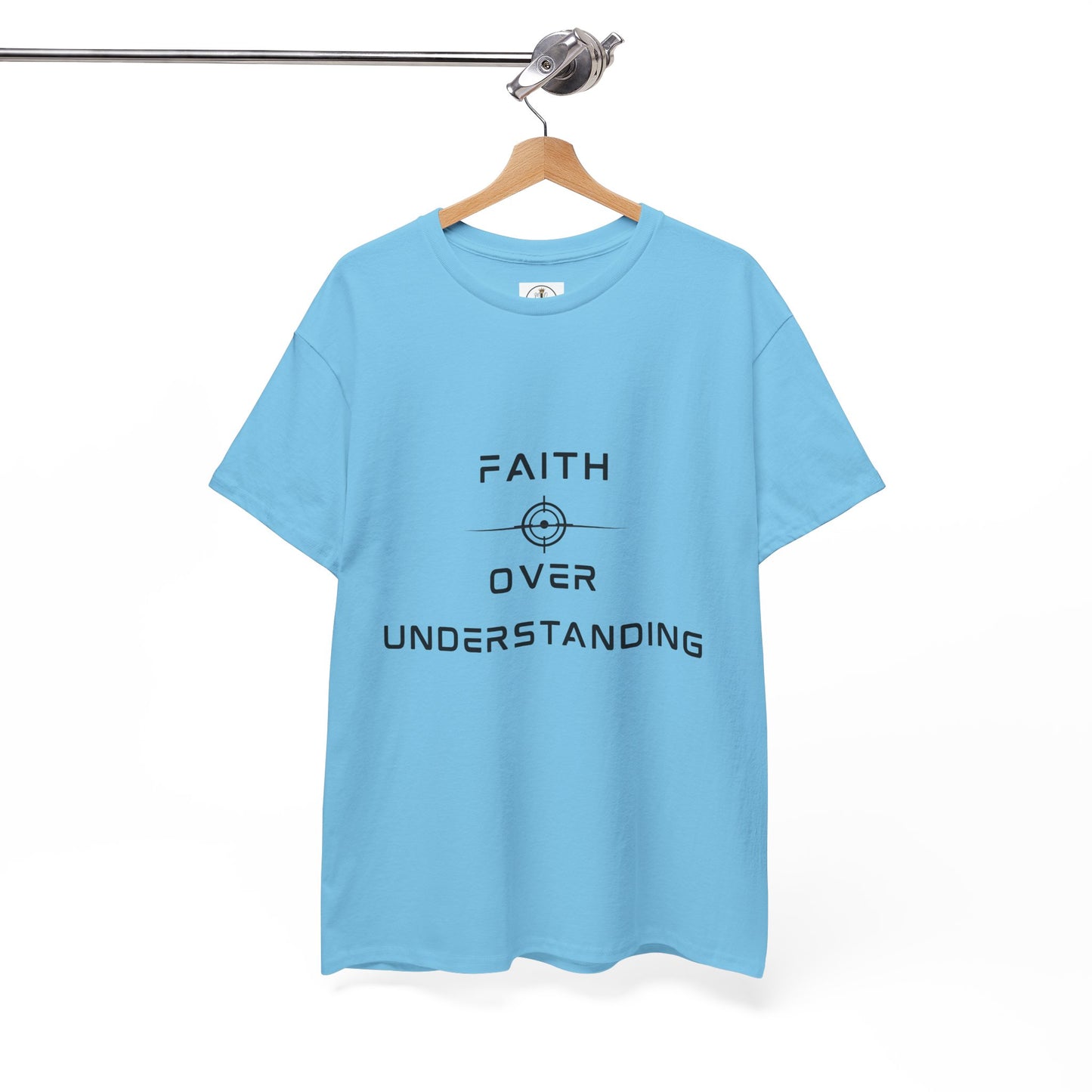 Faith Over Understanding Unisex Heavy Cotton Tee – Inspirational Christian T-Shirt