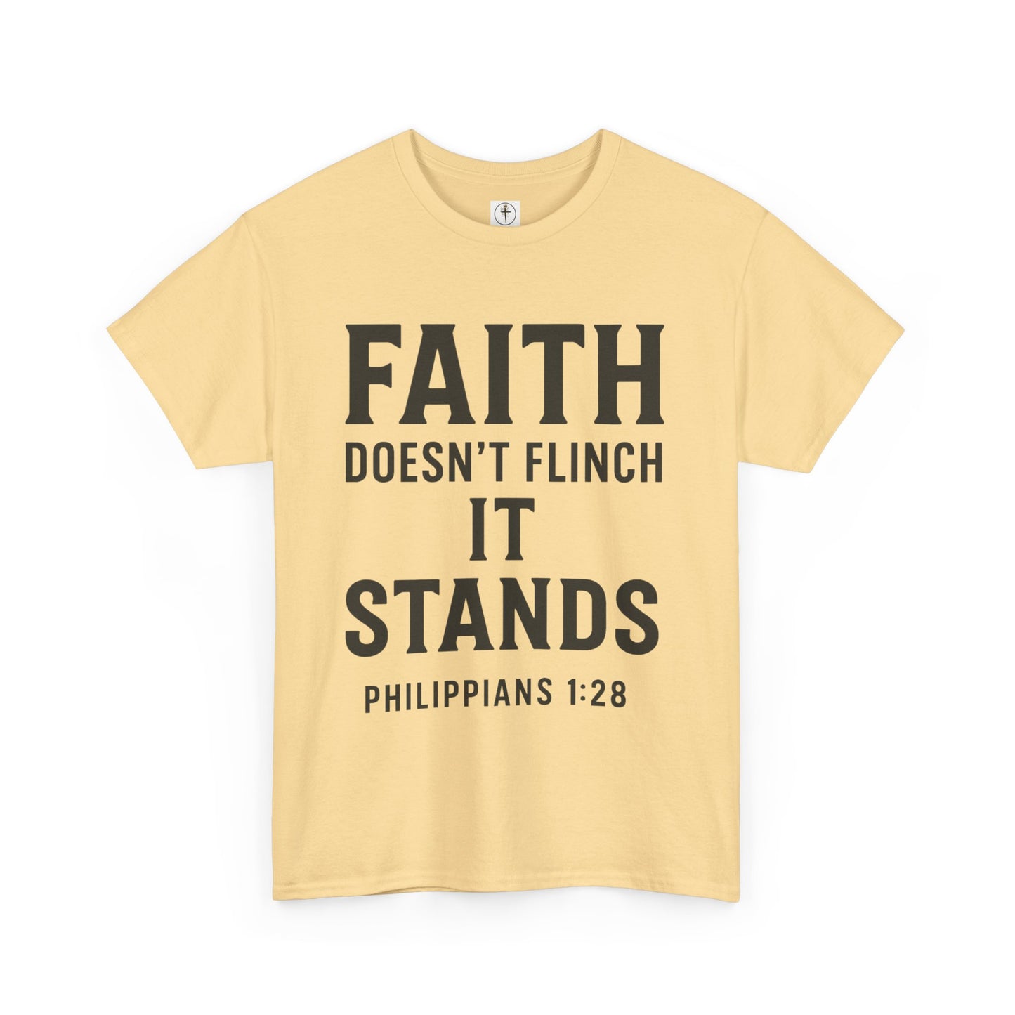 Faith Doesn't Flinch Unisex Heavy Cotton Tee