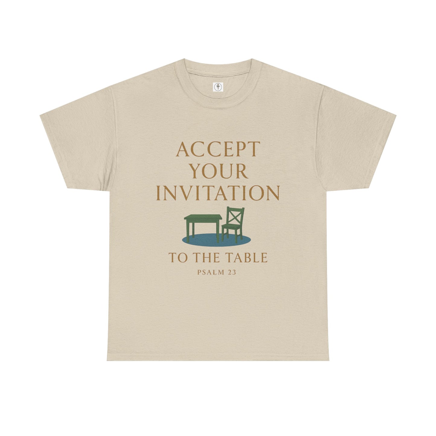 Inviting Psalm 23 Unisex Heavy Cotton Tee