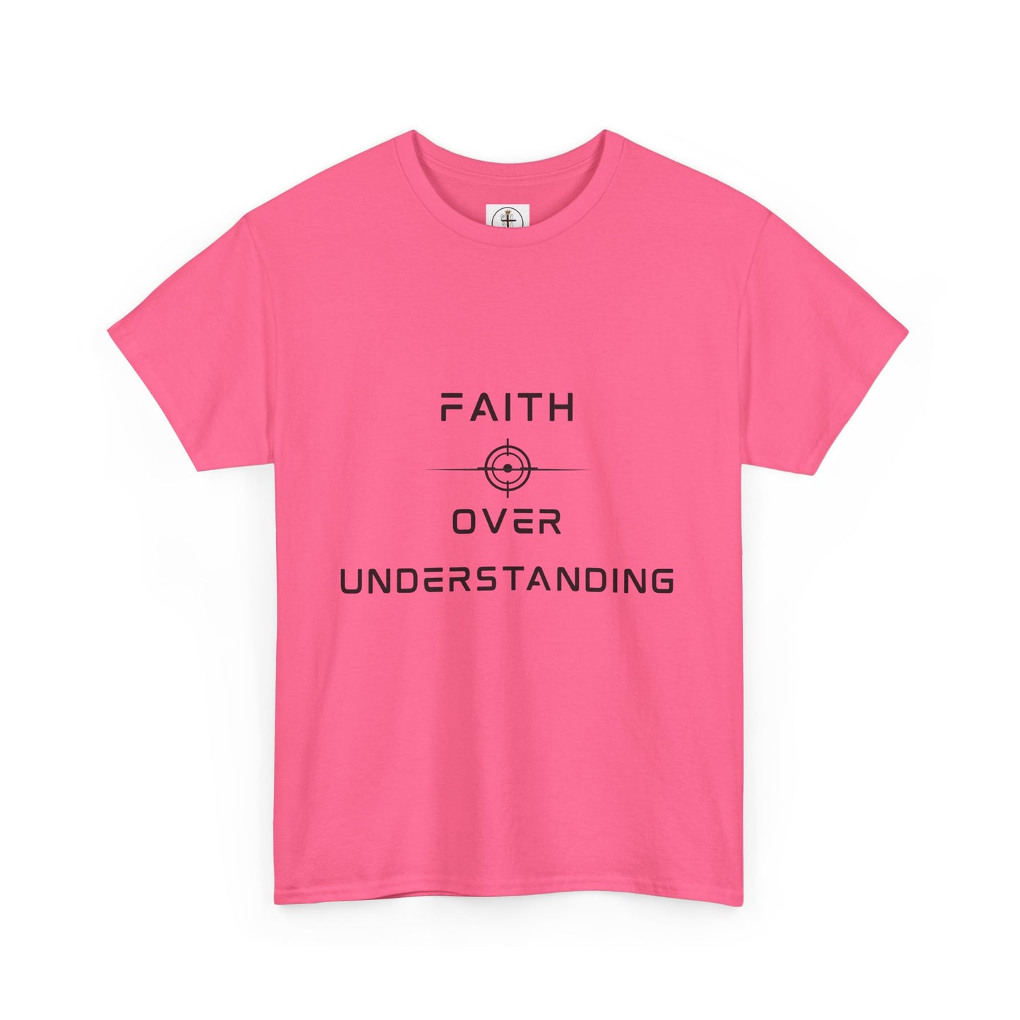 Faith Over Understanding Unisex Heavy Cotton Tee – Inspirational Christian T-Shirt