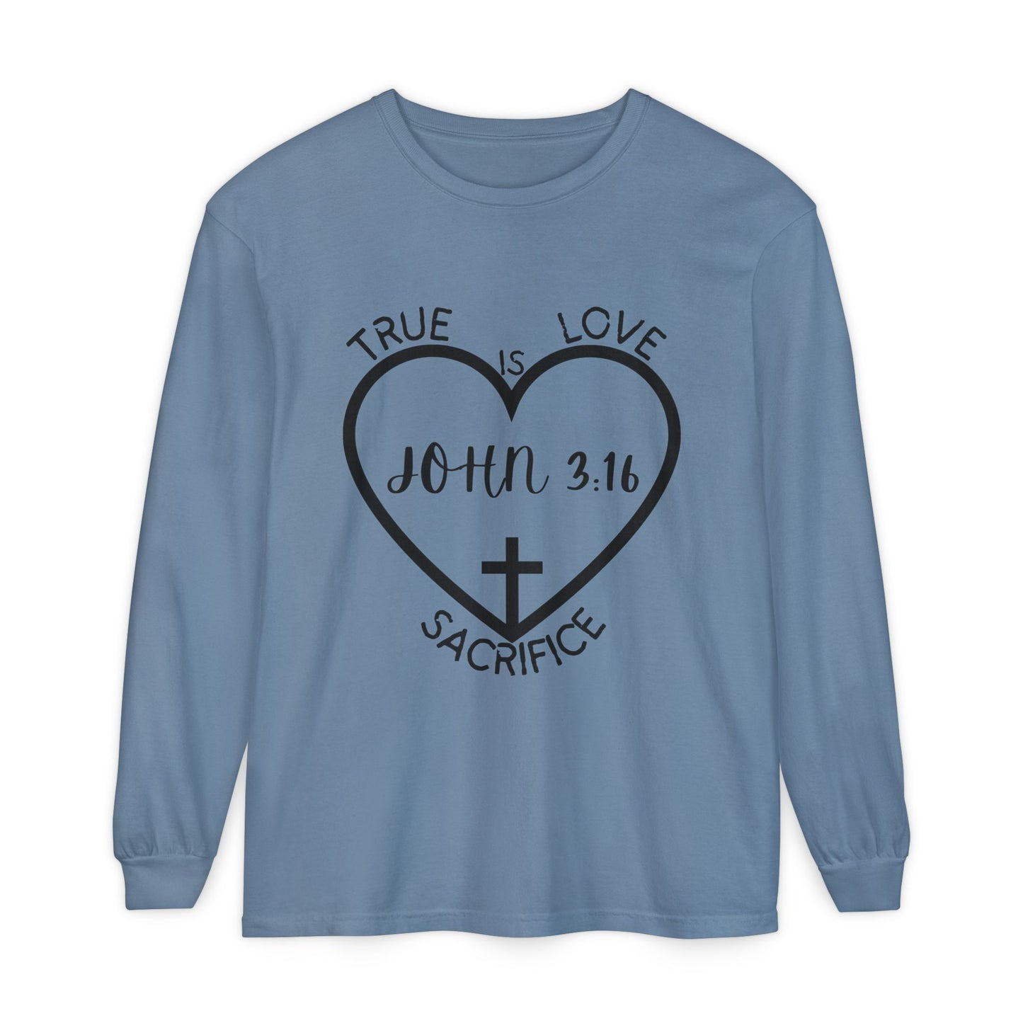 Unisex Garment-dyed Long Sleeve T-Shirt