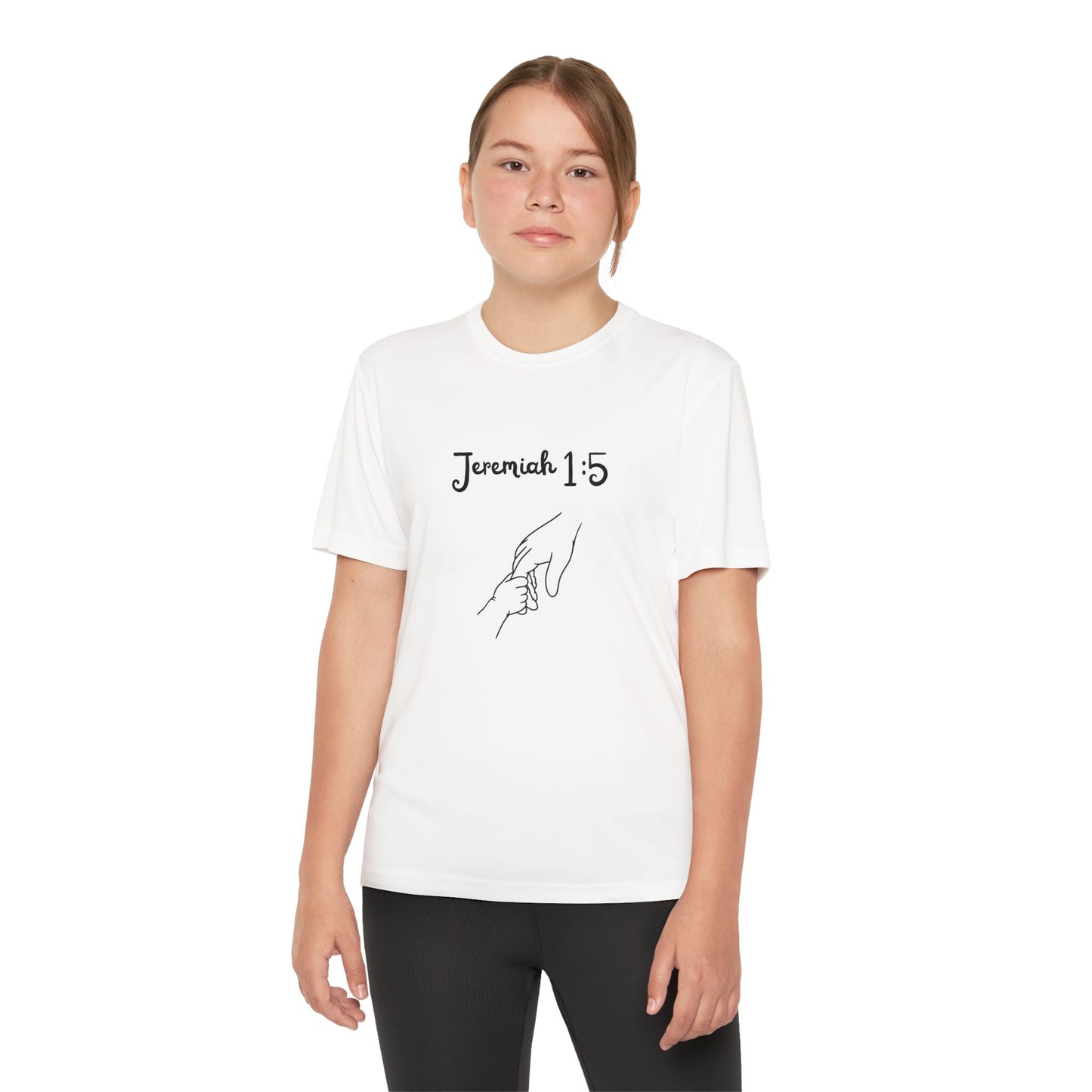 Inspirational Youth Competitor Tee - Jeremiah 1:5 Design