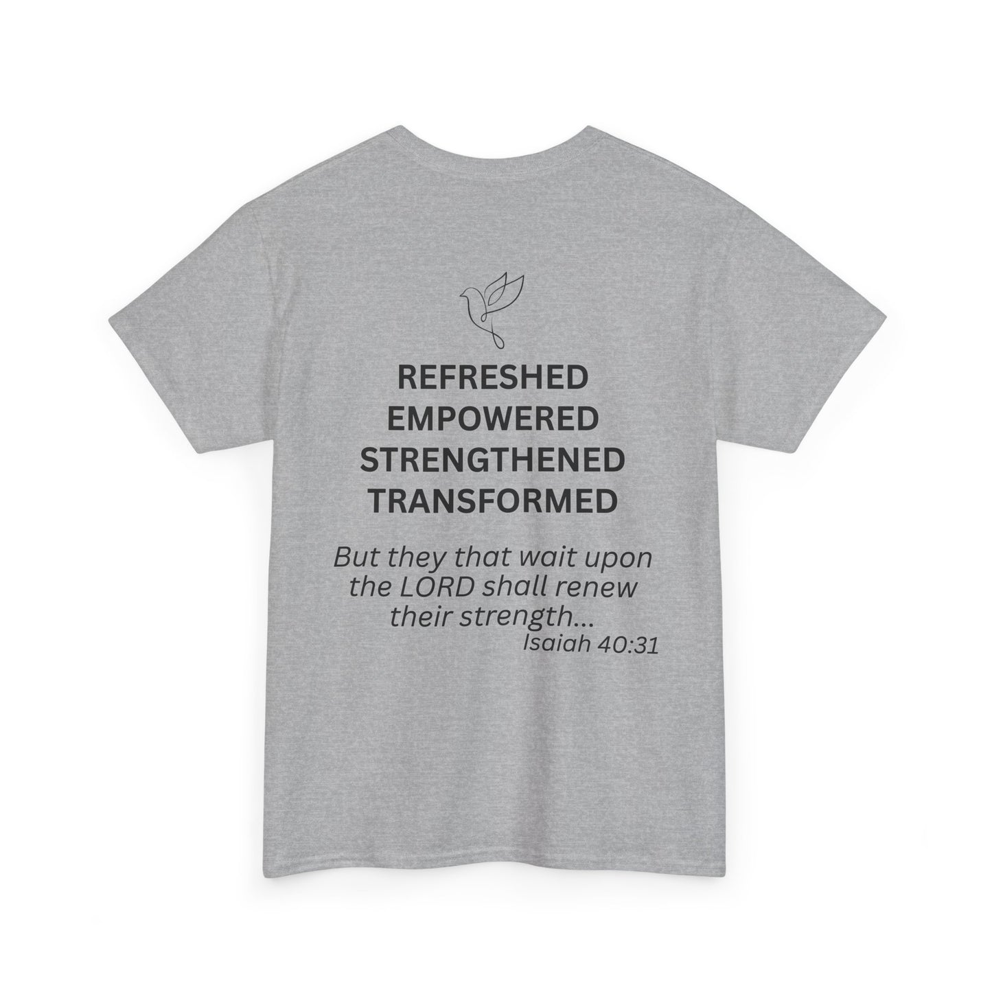 Rest & Renew T-Shirt | Christian Inspirational Apparel, Faith-Based Gift, Relaxed Cotton Tee, Motivational Graphic Tee, [...]