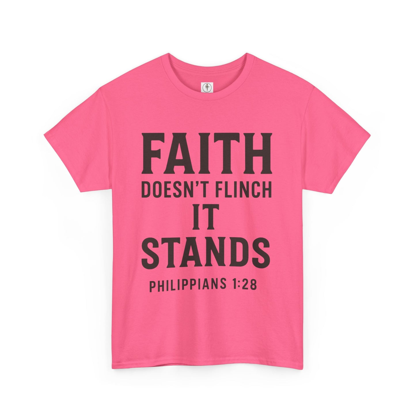 Faith Doesn't Flinch Unisex Heavy Cotton Tee
