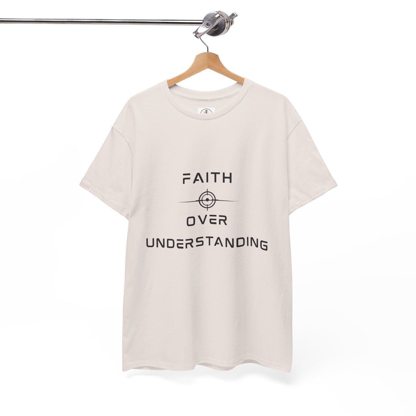 Faith Over Understanding Unisex Heavy Cotton Tee – Inspirational Christian T-Shirt