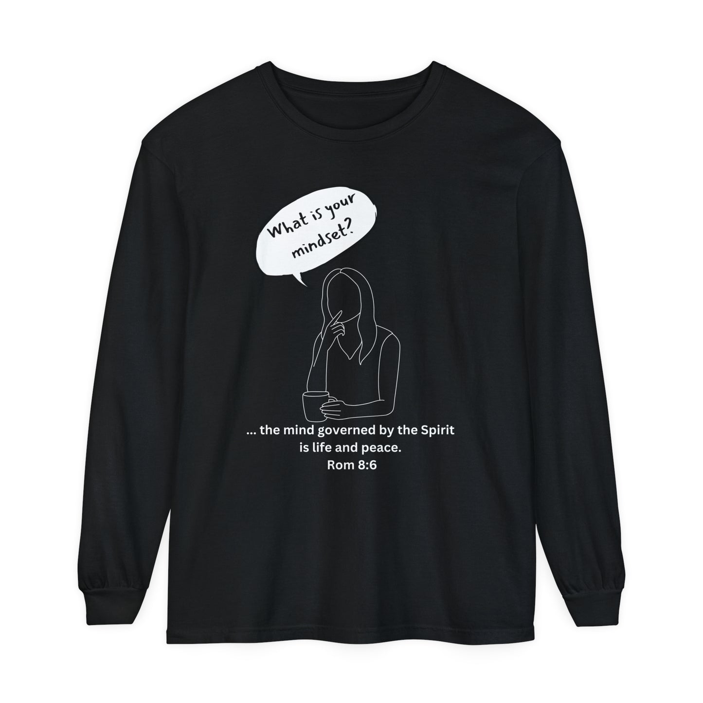 Unisex Garment-dyed Long Sleeve T-Shirt