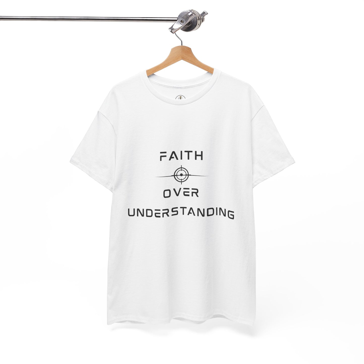Faith Over Understanding Unisex Heavy Cotton Tee – Inspirational Christian T-Shirt