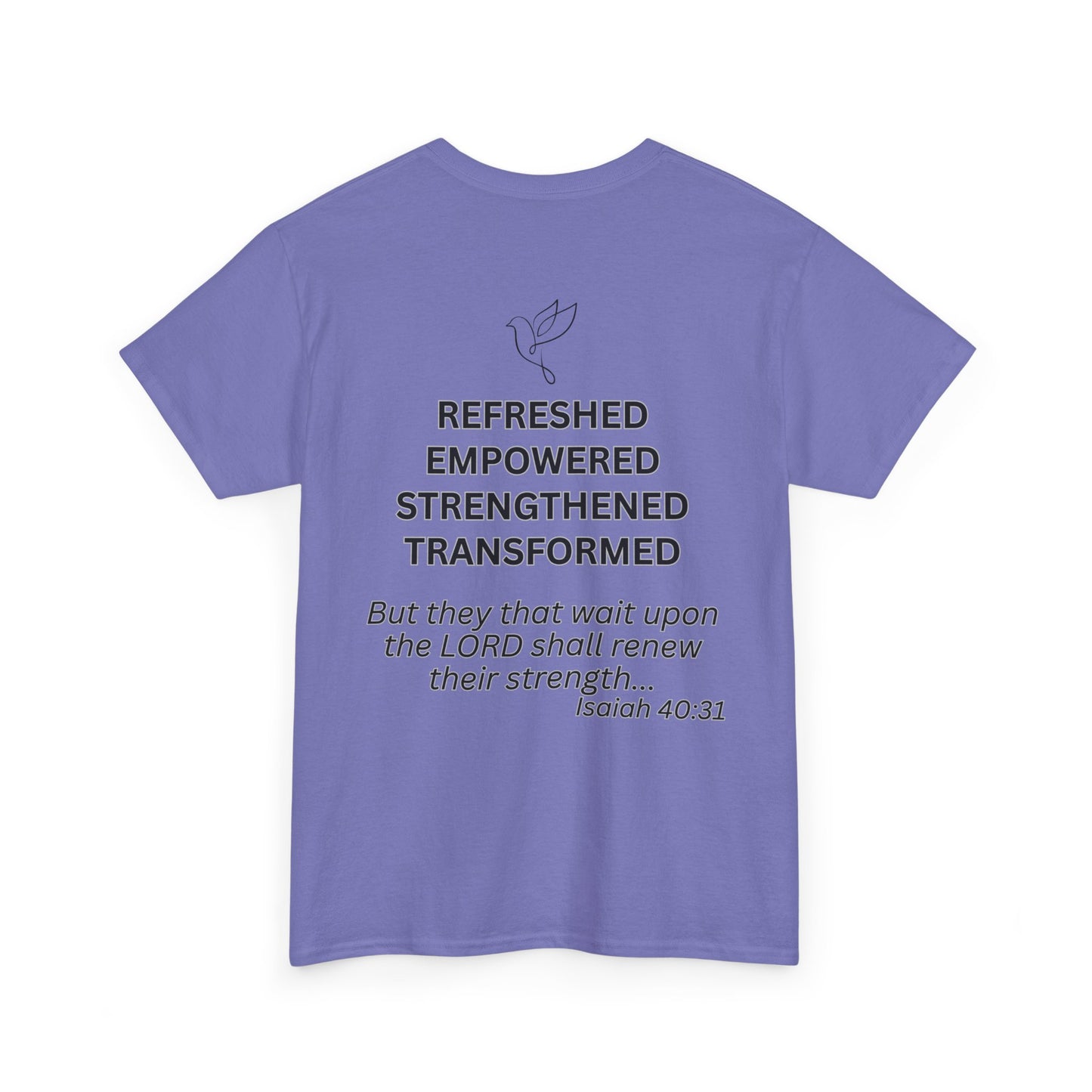 Rest & Renew T-Shirt | Christian Inspirational Apparel, Faith-Based Gift, Relaxed Cotton Tee, Motivational Graphic Tee, [...]