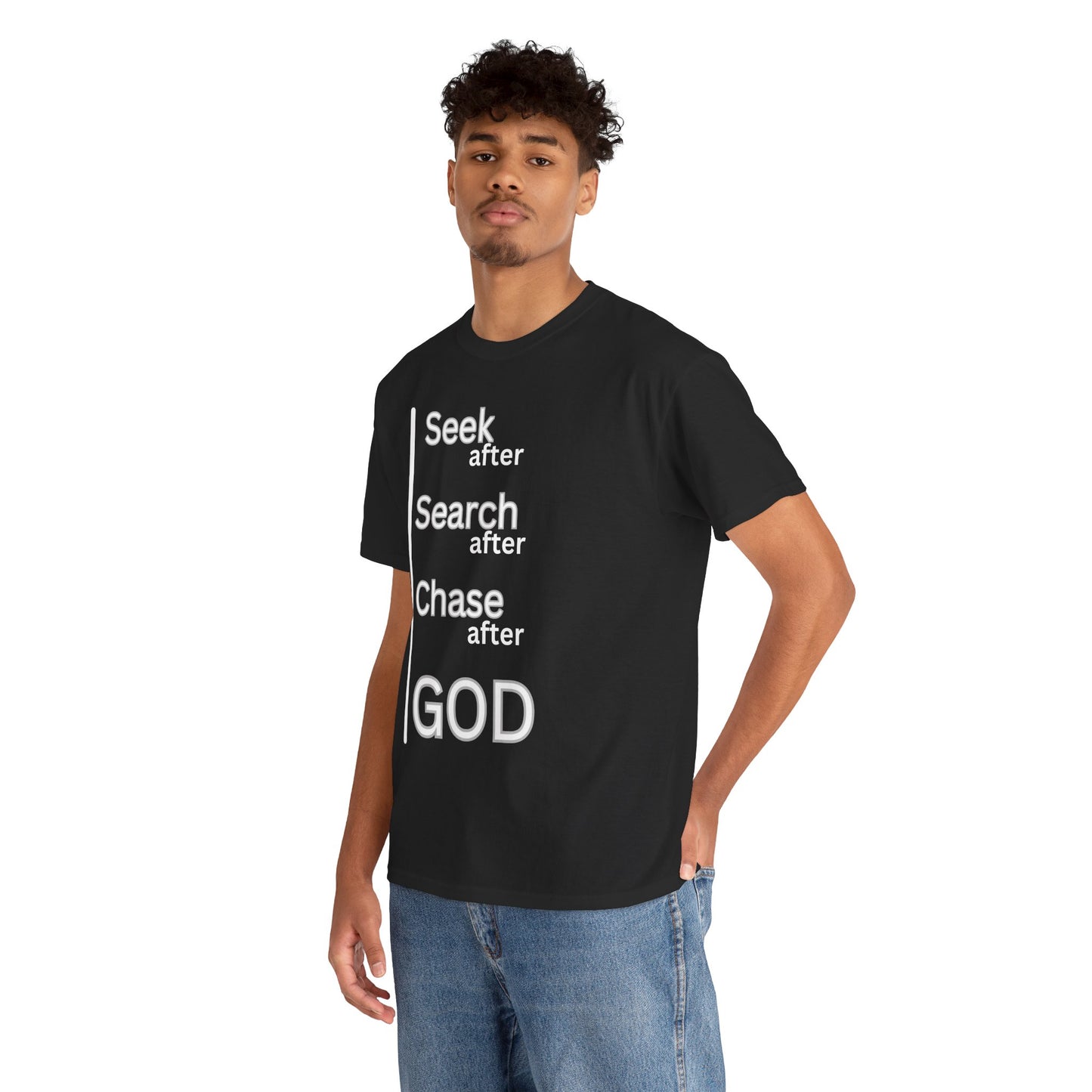 Seek After God Unisex Heavy Cotton Tee | Inspirational Faith Shirt