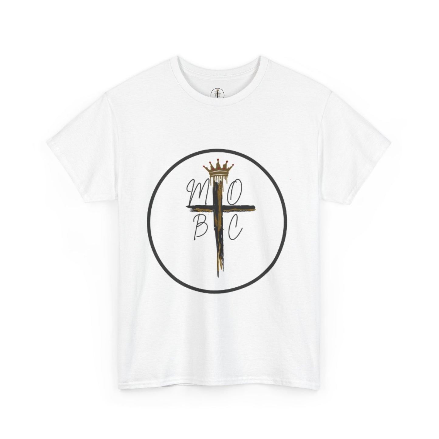Inspirational Unisex Heavy Cotton Tee - Faith Cross Design