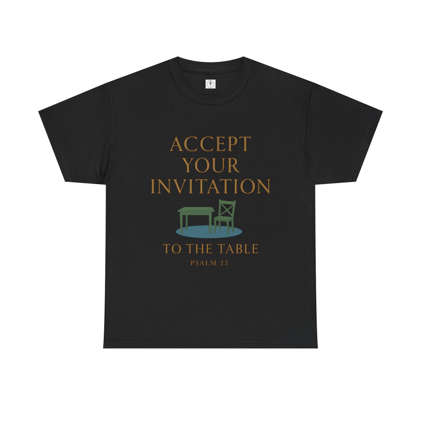 Inviting Psalm 23 Unisex Heavy Cotton Tee