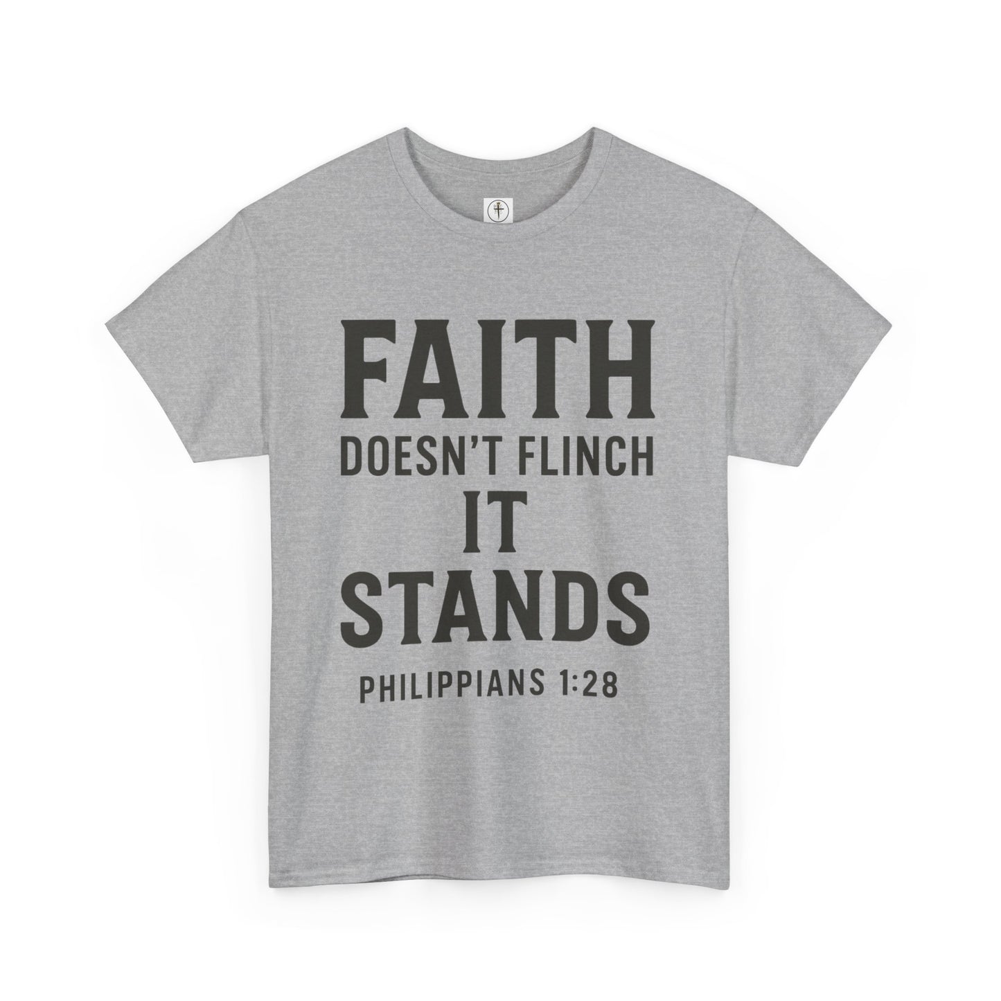 Faith Doesn't Flinch Unisex Heavy Cotton Tee