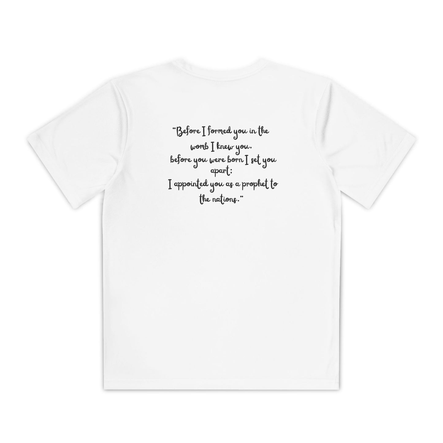 Inspirational Youth Competitor Tee - Jeremiah 1:5 Design