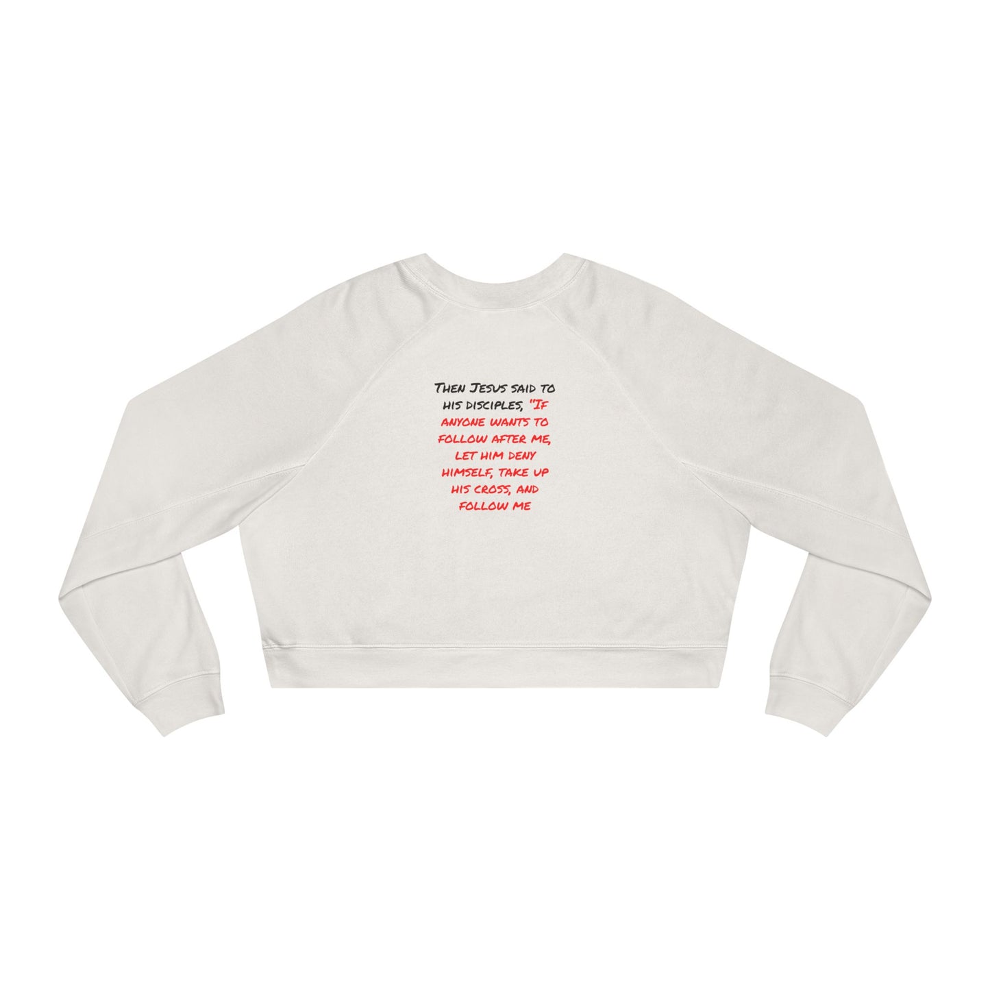 Faith Over Self Women's Cropped Fleece Pullover