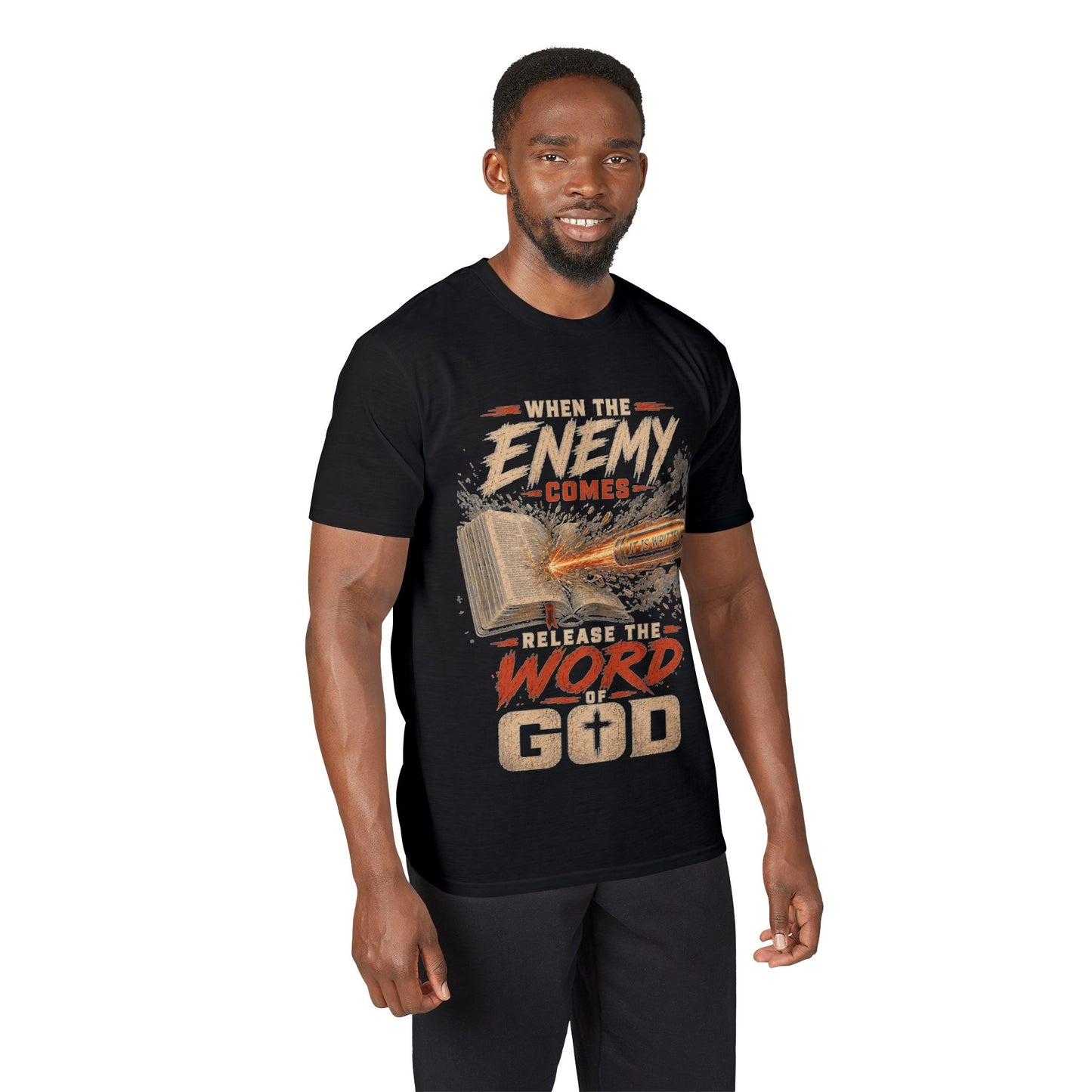 Christian T-Shirt — 'Sword of the Word of God' Bible Verse Graphic Tee