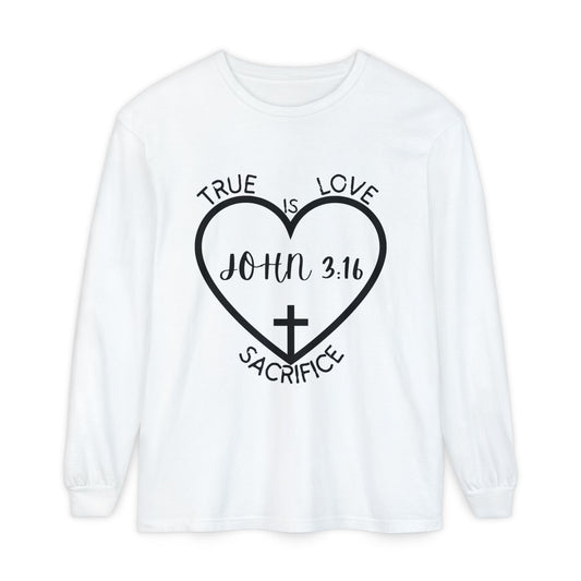 Unisex Garment-dyed Long Sleeve T-Shirt