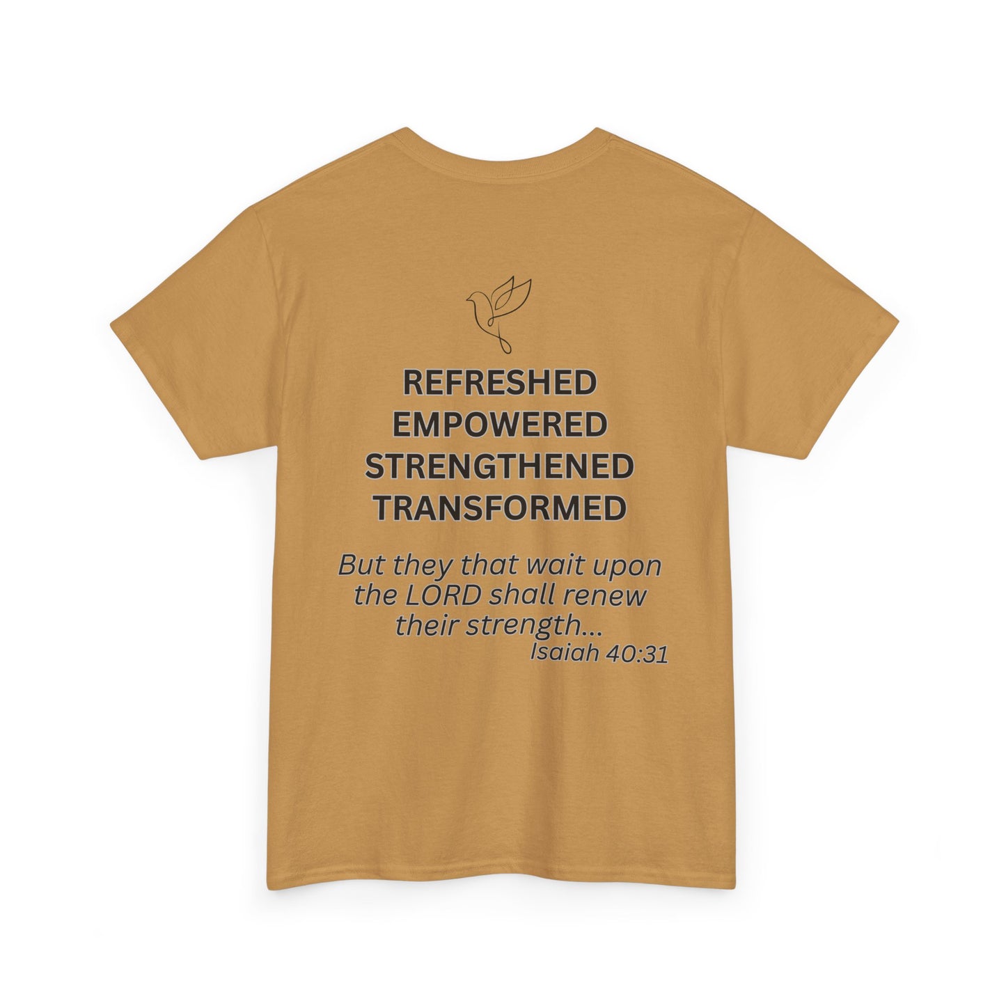 Rest & Renew T-Shirt | Christian Inspirational Apparel, Faith-Based Gift, Relaxed Cotton Tee, Motivational Graphic Tee, [...]