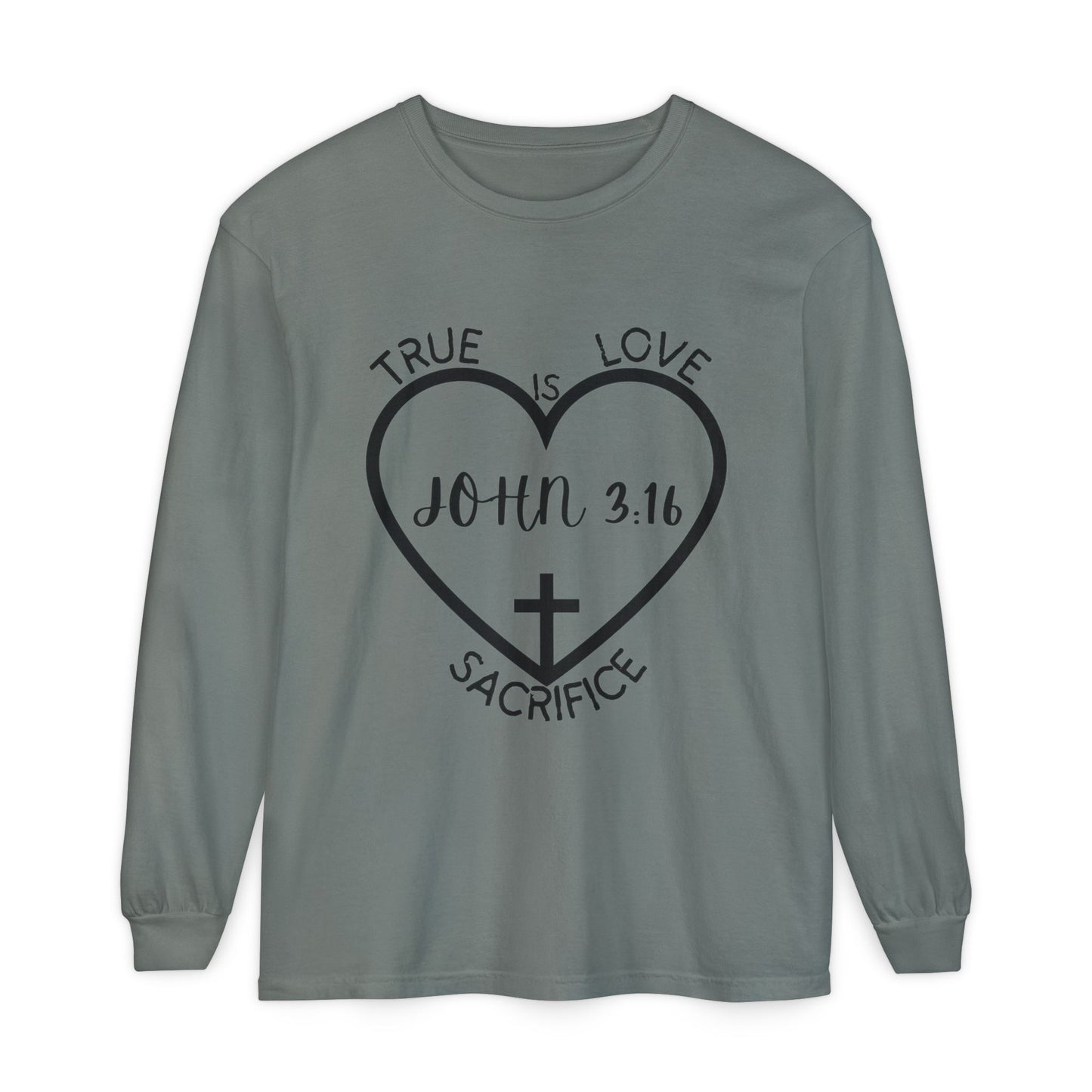 Unisex Garment-dyed Long Sleeve T-Shirt