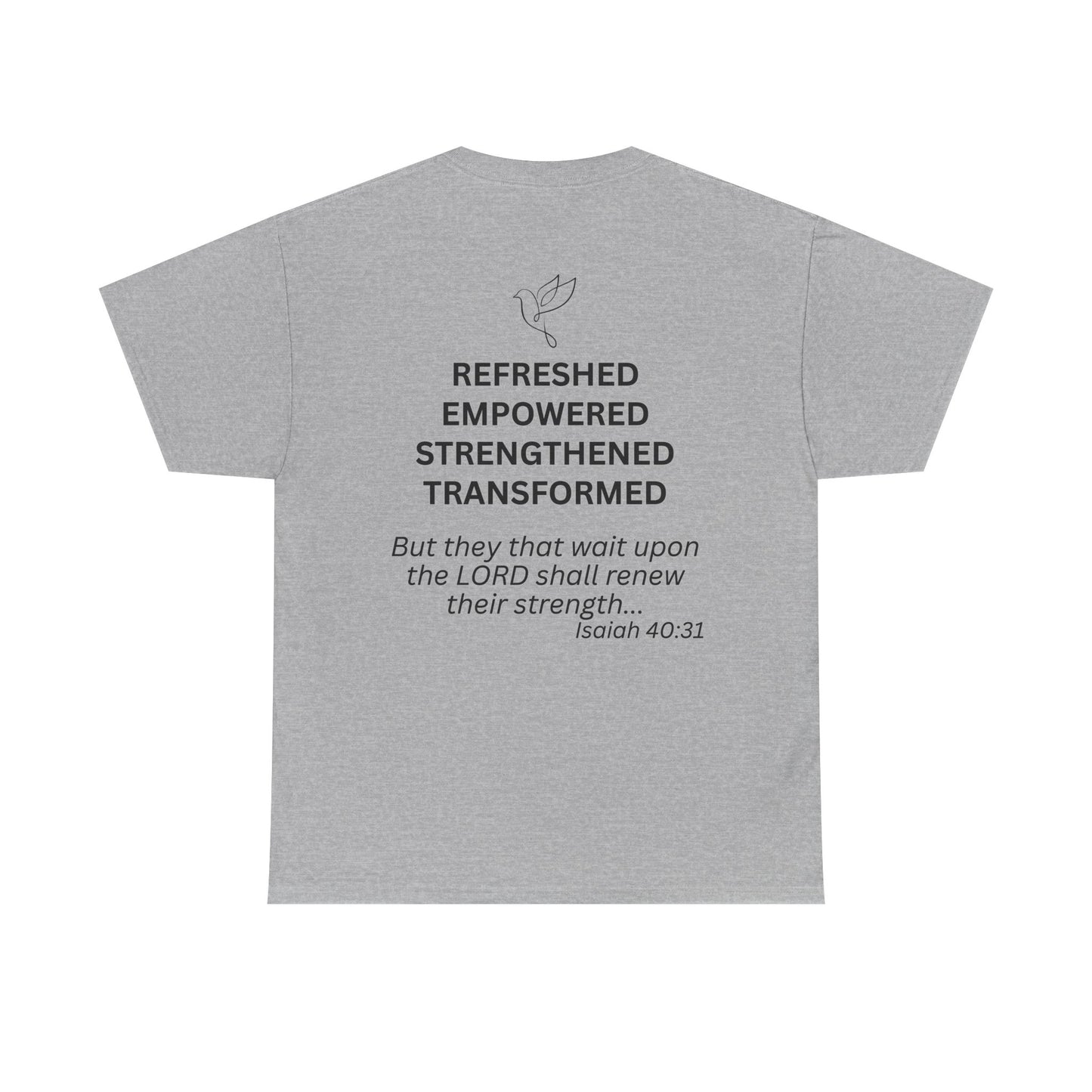 Rest & Renew T-Shirt | Christian Inspirational Apparel, Faith-Based Gift, Relaxed Cotton Tee, Motivational Graphic Tee, [...]