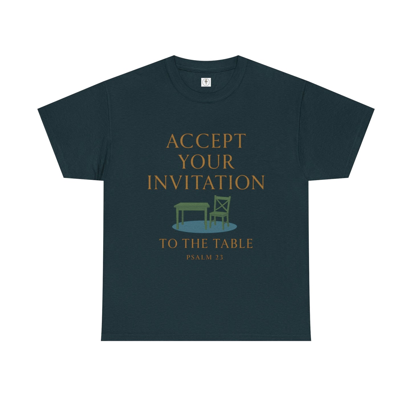 Inviting Psalm 23 Unisex Heavy Cotton Tee