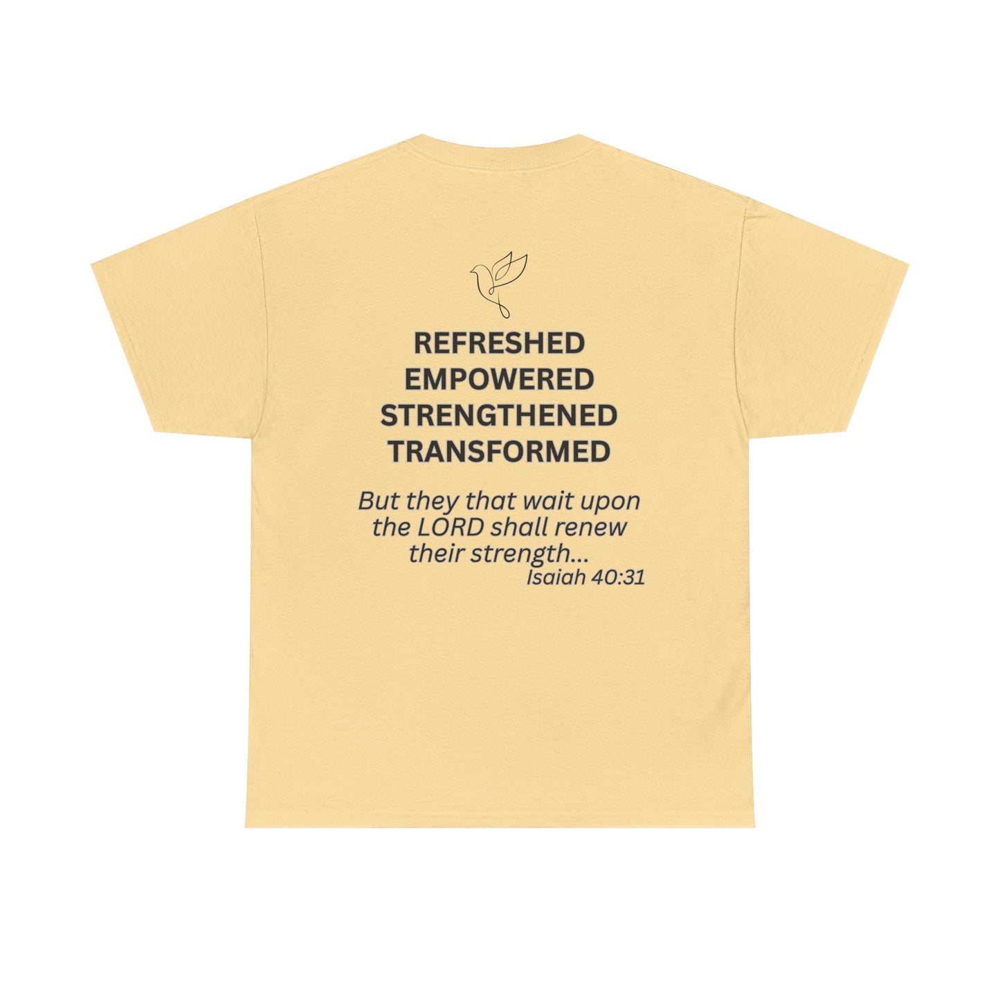 Rest & Renew T-Shirt | Christian Inspirational Apparel, Faith-Based Gift, Relaxed Cotton Tee, Motivational Graphic Tee, [...]