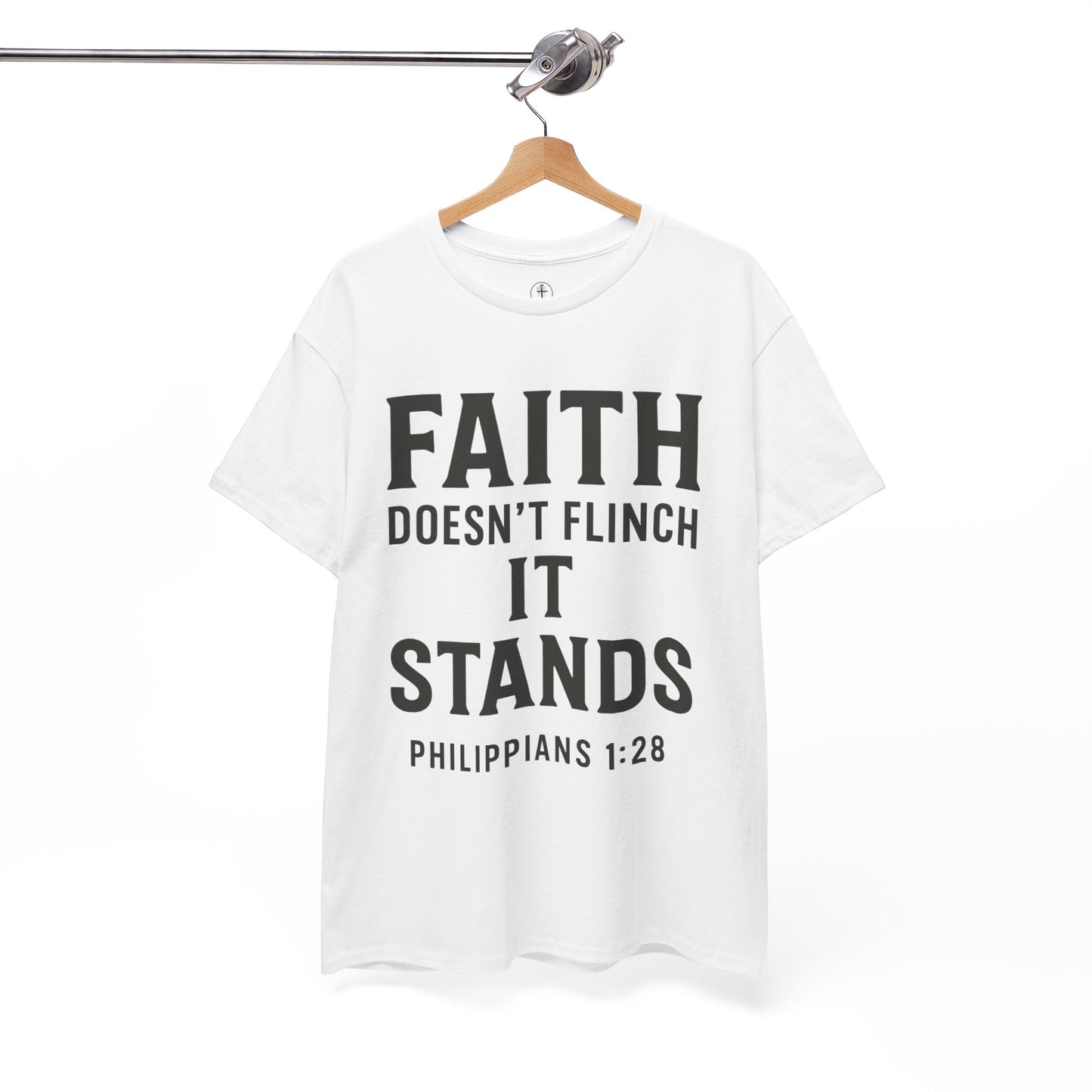 Faith Doesn't Flinch Unisex Heavy Cotton Tee