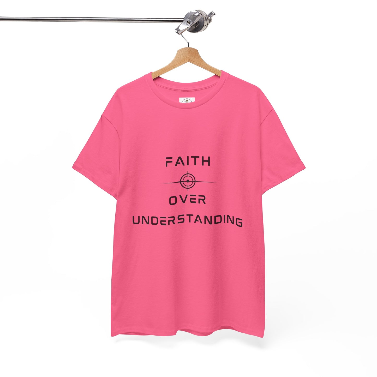 Faith Over Understanding Unisex Heavy Cotton Tee – Inspirational Christian T-Shirt