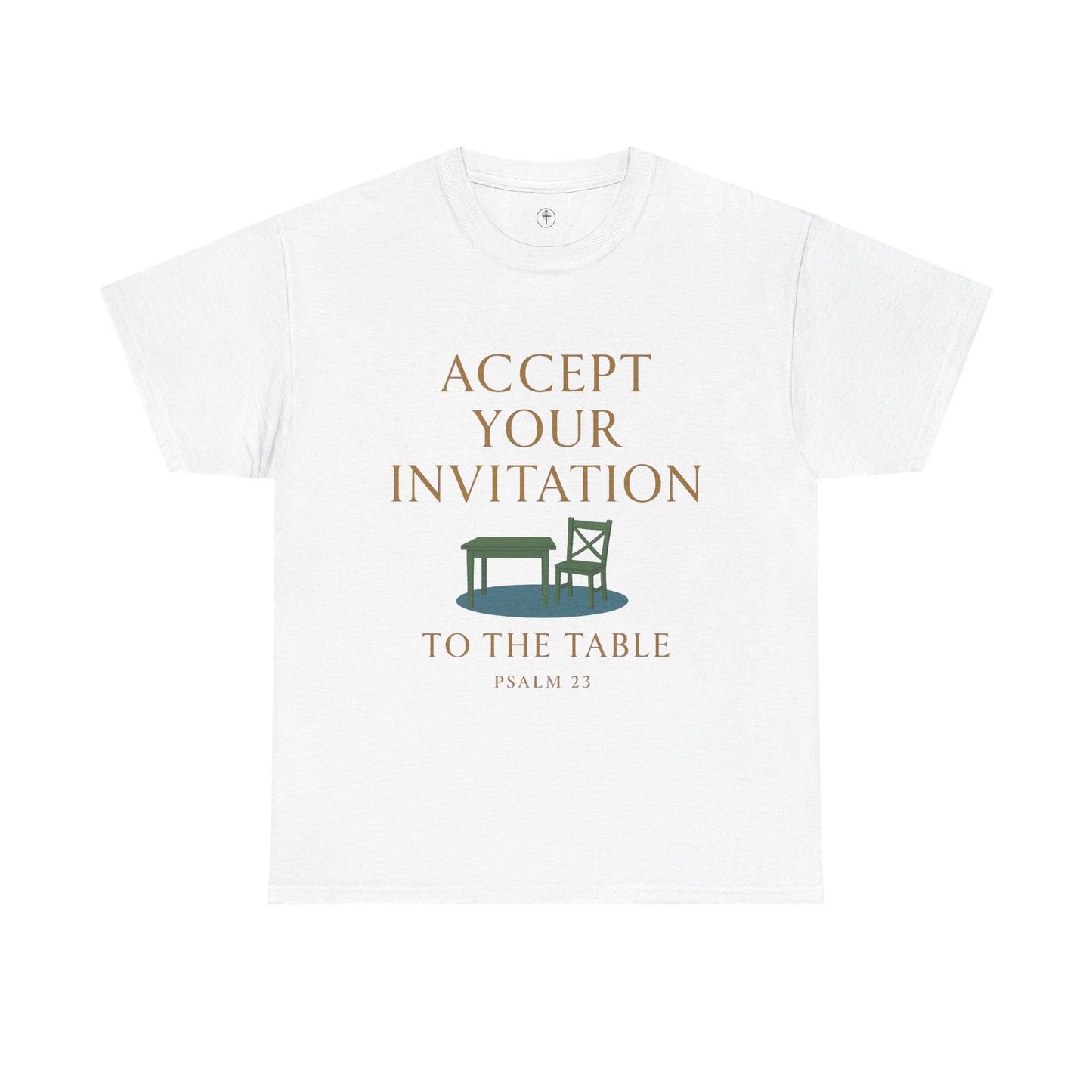 Inviting Psalm 23 Unisex Heavy Cotton Tee