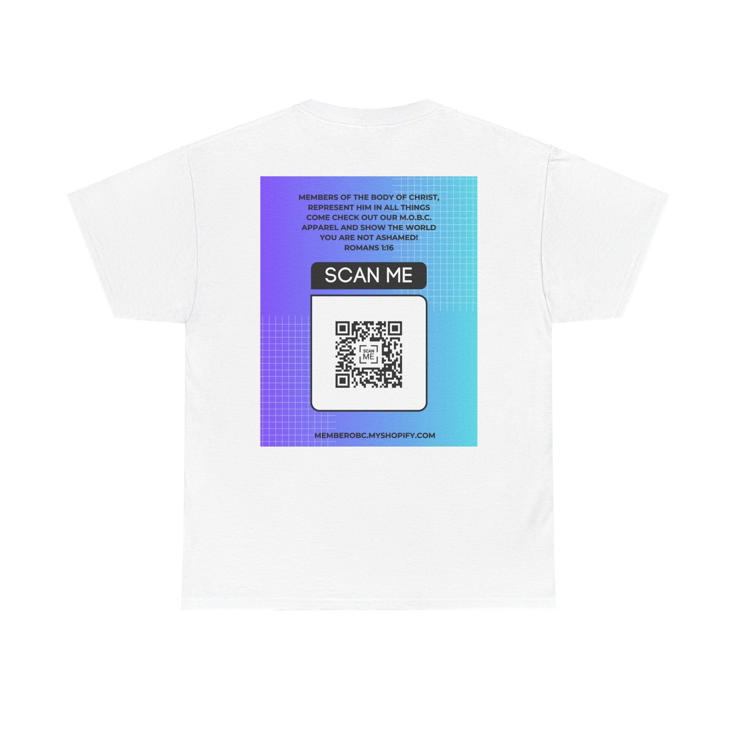 Inspirational Unisex Heavy Cotton Tee - Faith Cross Design